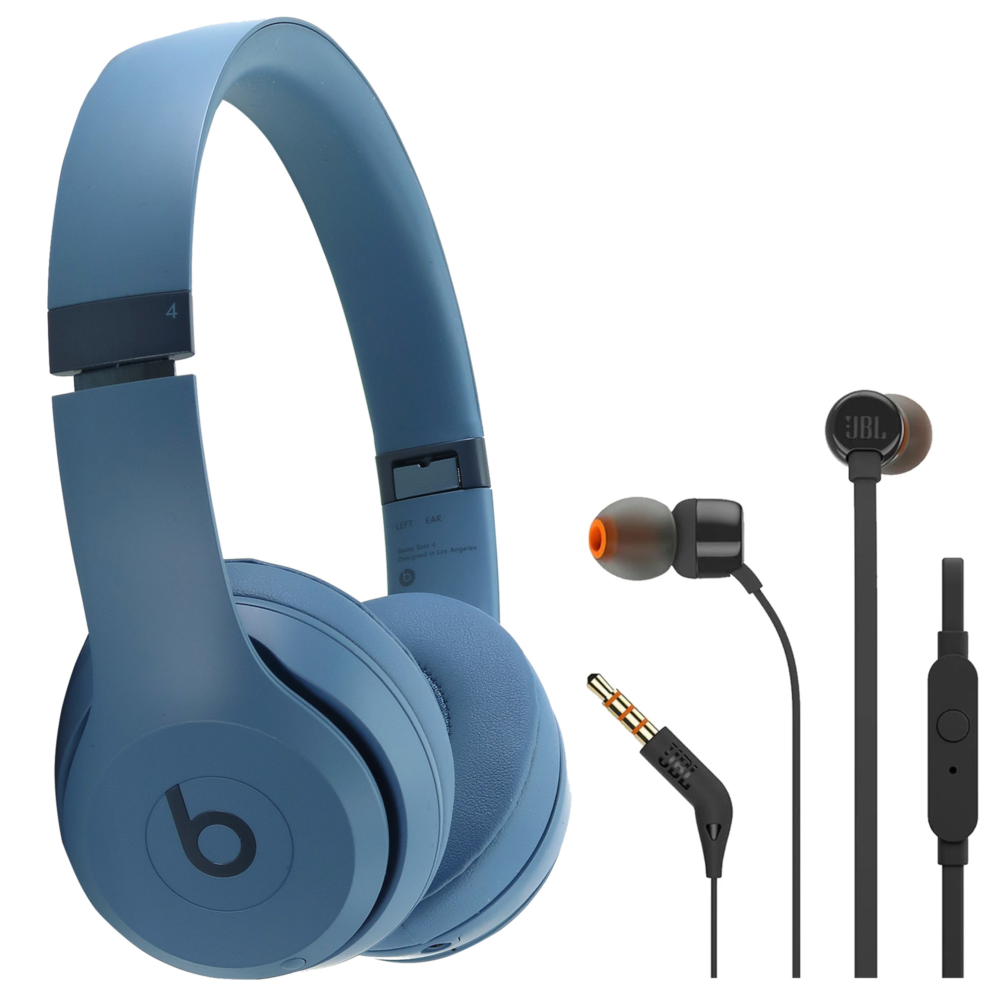 Foto 2 pulgar | Auriculares Inalámbricos Beats Solo 4 Slate Blue + In-ear Jbl T110 - Venta Internacional.