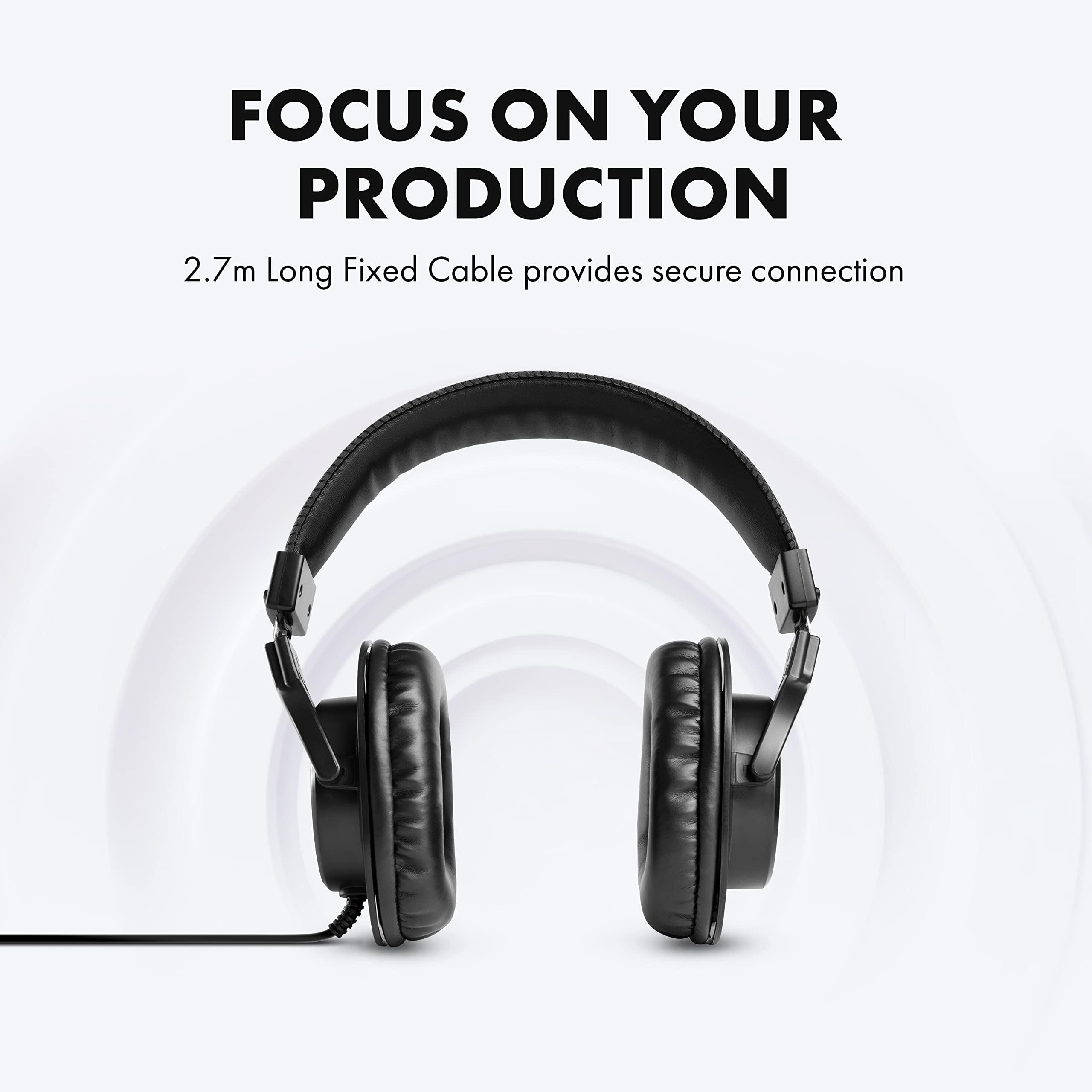 Foto 5 pulgar | Auriculares M-audio Hdh40 Over Ear Studio Con Parte Trasera Cerrada, Color Negro - Venta Internacional.
