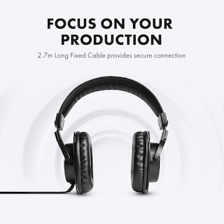 Foto 4 | Auriculares M-audio Hdh40 Over Ear Studio Con Parte Trasera Cerrada, Color Negro - Venta Internacional.