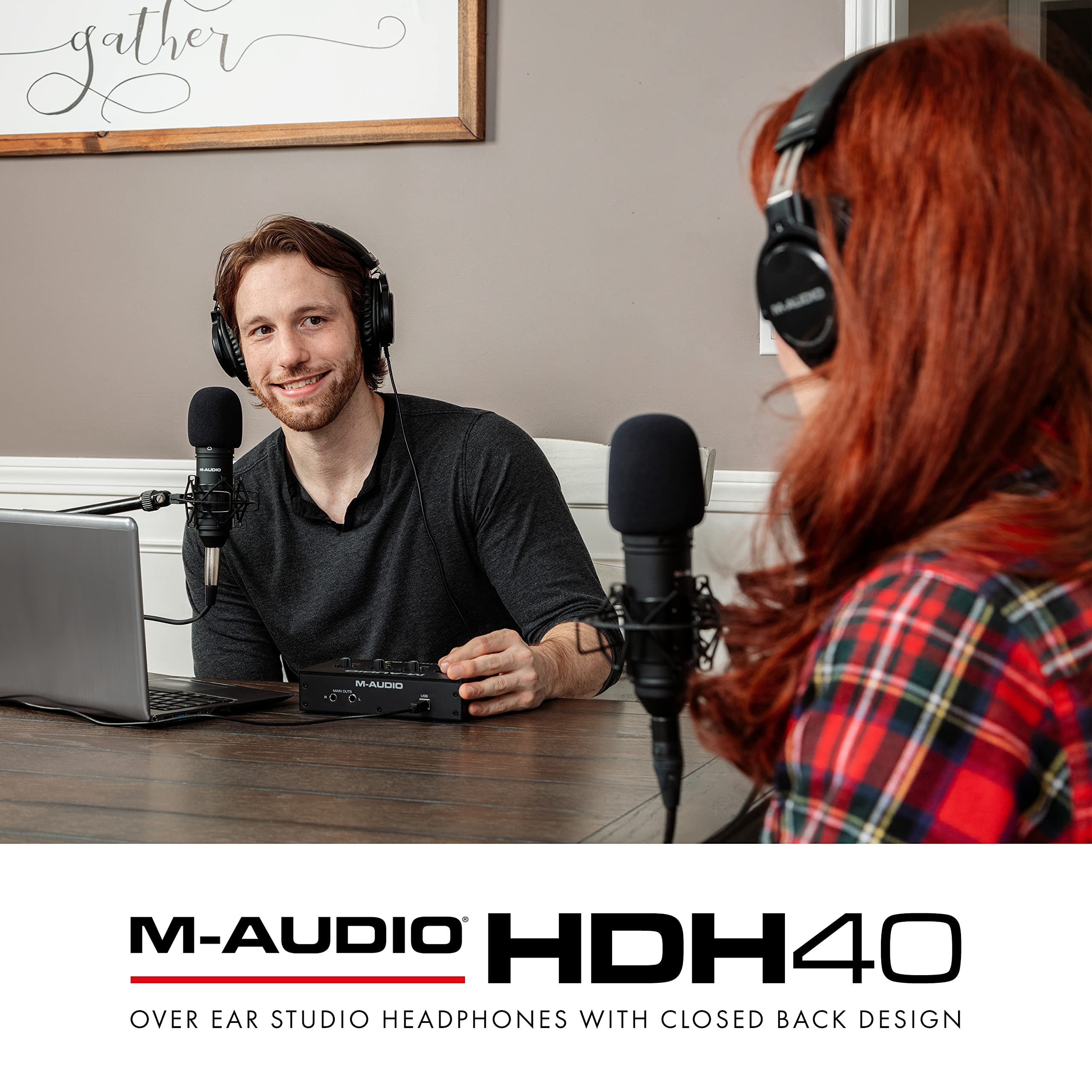 Foto 8 pulgar | Auriculares M-audio Hdh40 Over Ear Studio Con Parte Trasera Cerrada, Color Negro - Venta Internacional.