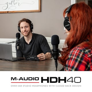 Foto 7 | Auriculares M-audio Hdh40 Over Ear Studio Con Parte Trasera Cerrada, Color Negro - Venta Internacional.