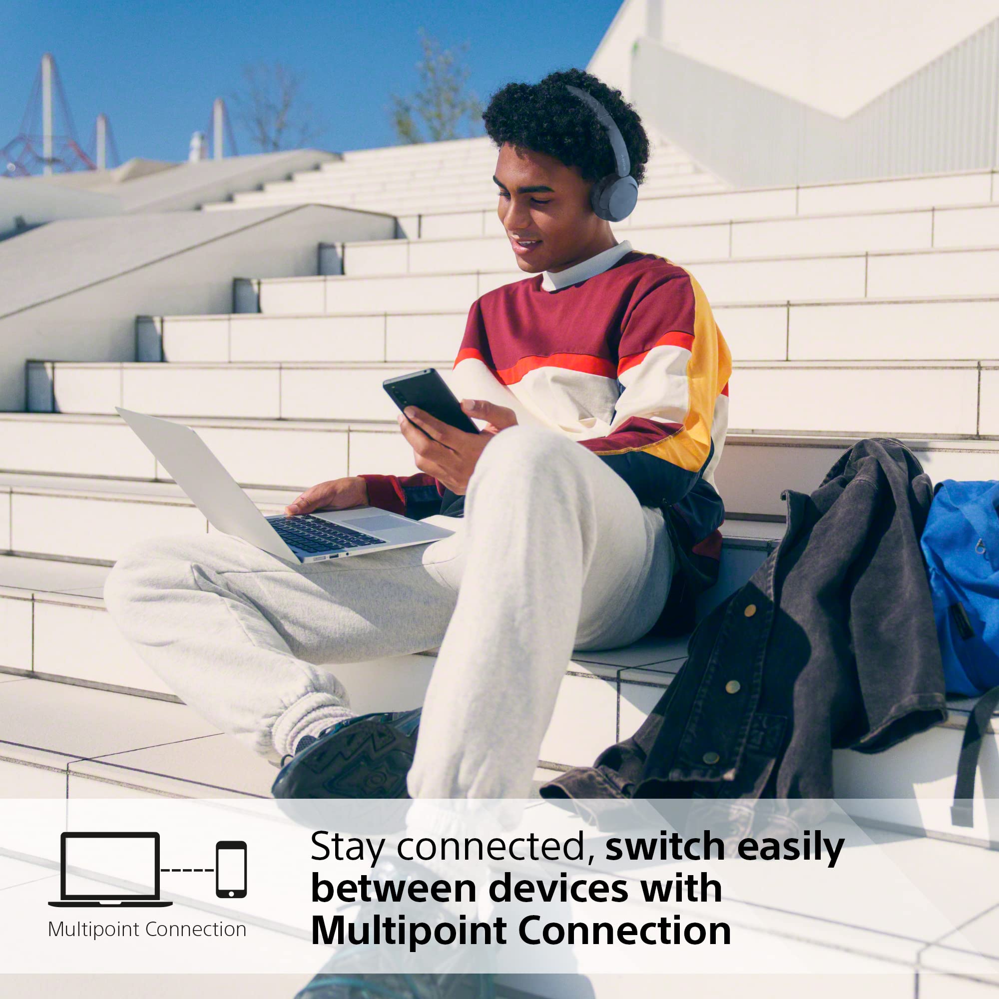 Foto 7 | Auriculares Inalámbricos Bluetooth Sony Wh-ch520l Con Batería De 50 H - Venta Internacional.