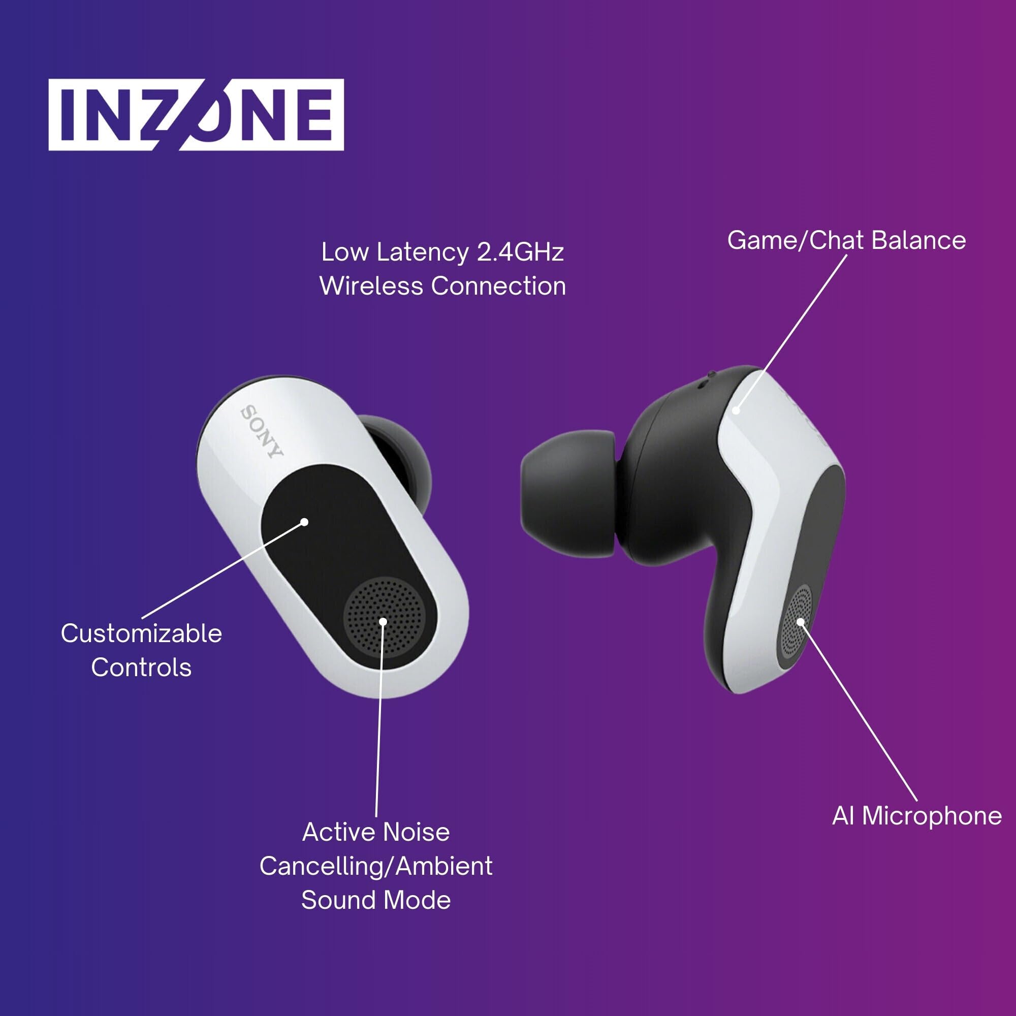 Foto 4 pulgar | Auriculares Para Juegos Sony Wfg700nw Inzone Buds Truly Wireless Blancos - Venta Internacional.