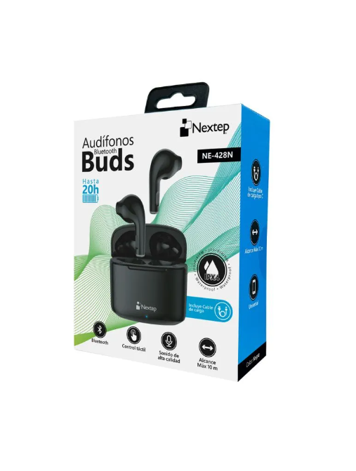Foto 3 pulgar | Audifonos Nextep Buds Bluetooth Control Tactil Hasta 20horas Negro