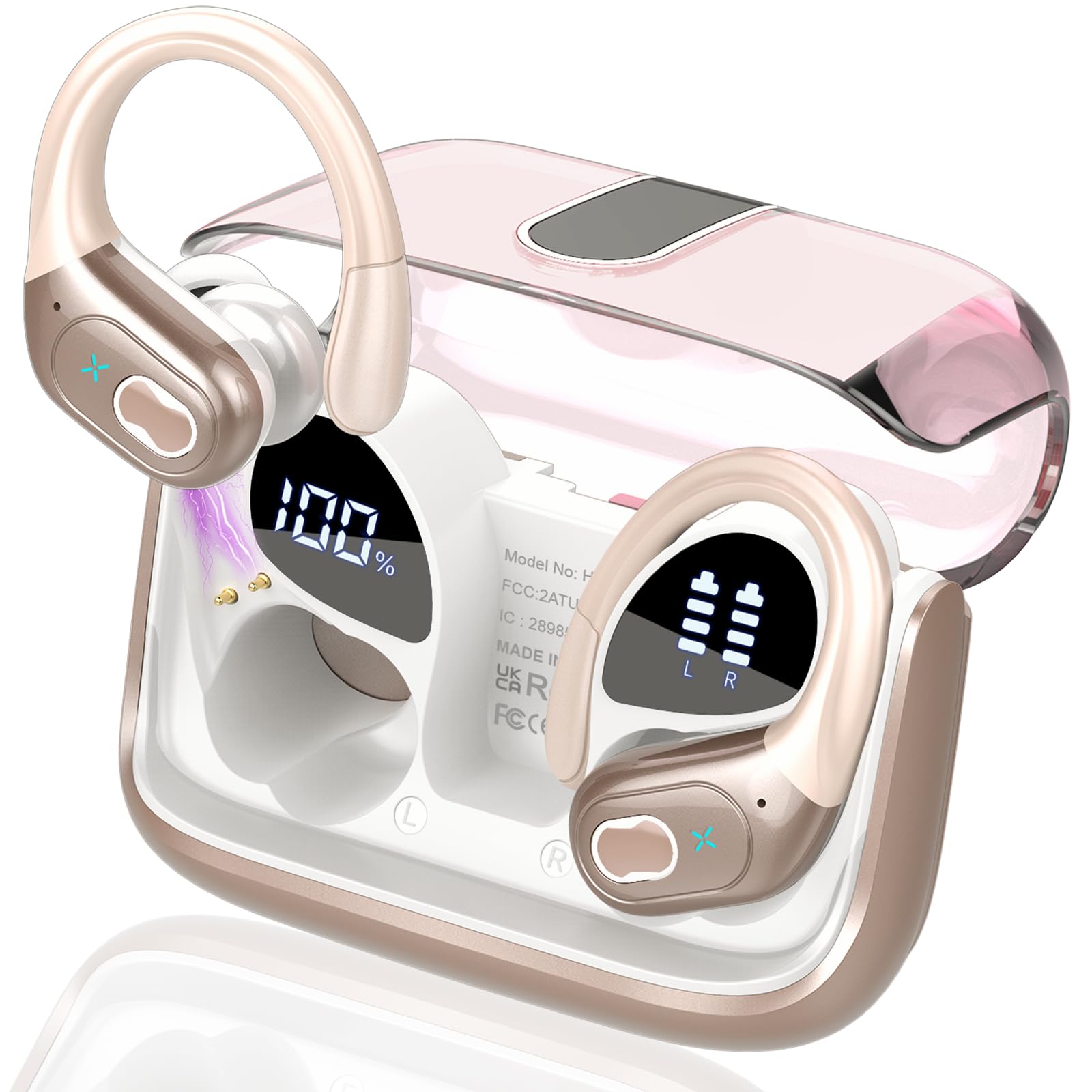Foto 2 pulgar | Auriculares Inalámbricos Aptkdoe 75hrs Bluetooth 5.3 Headphone Sport - Venta Internacional.