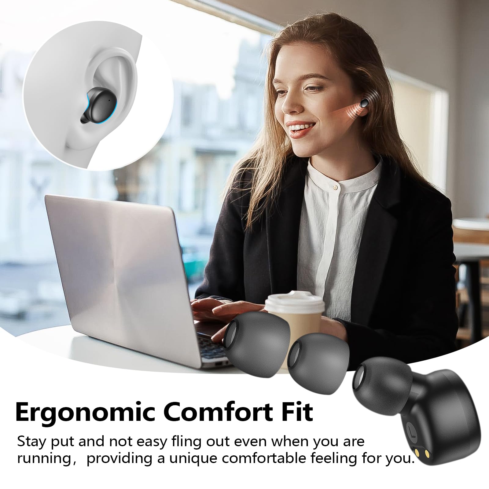 Foto 3 pulgar | Auriculares Inalámbricos Kurdene S8 Bluetooth 5.3 Con Estuche De Carga - Venta Internacional.