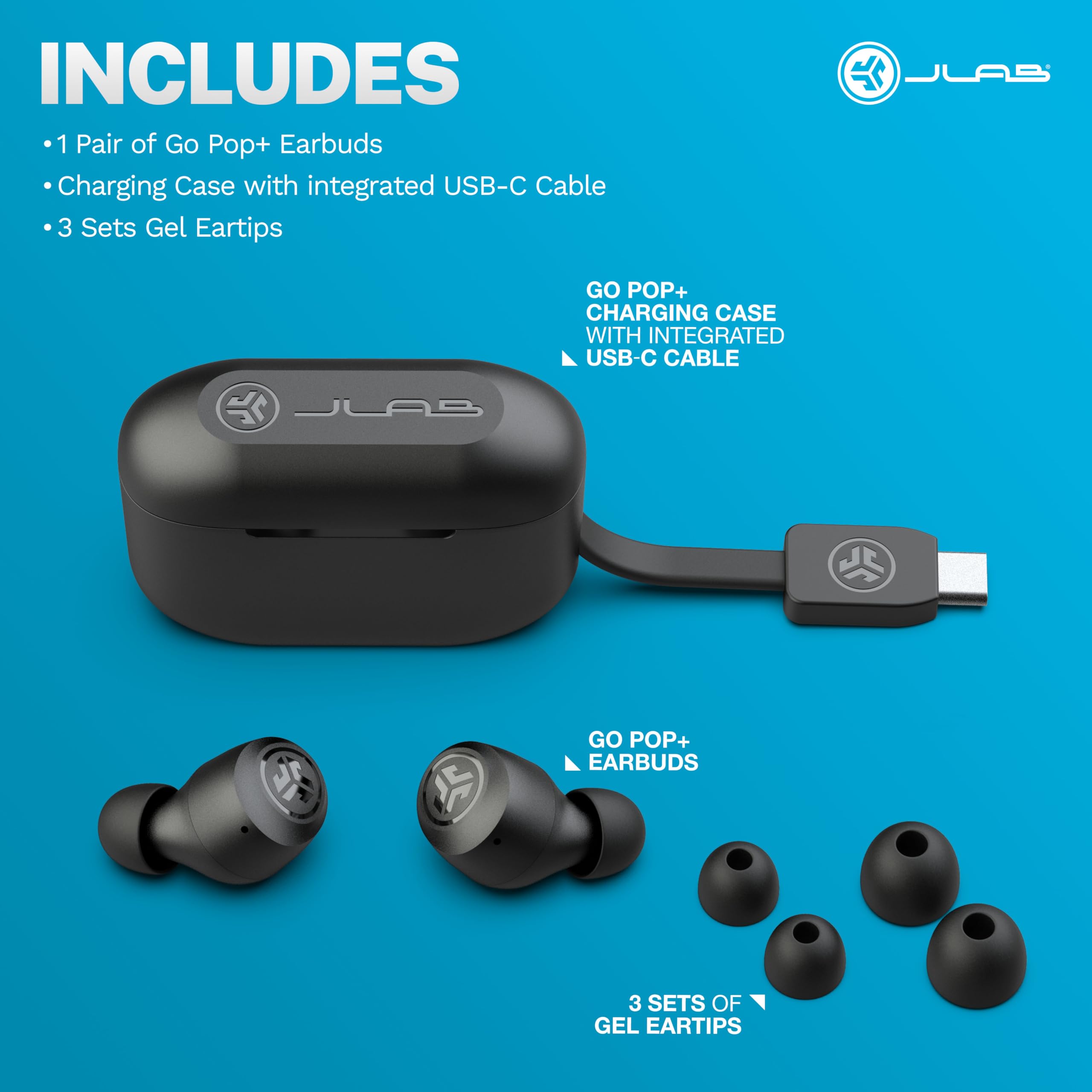 Foto 8 pulgar | Auriculares Bluetooth True Wireless Jlab Go Air Pop+ Negros - Venta Internacional.