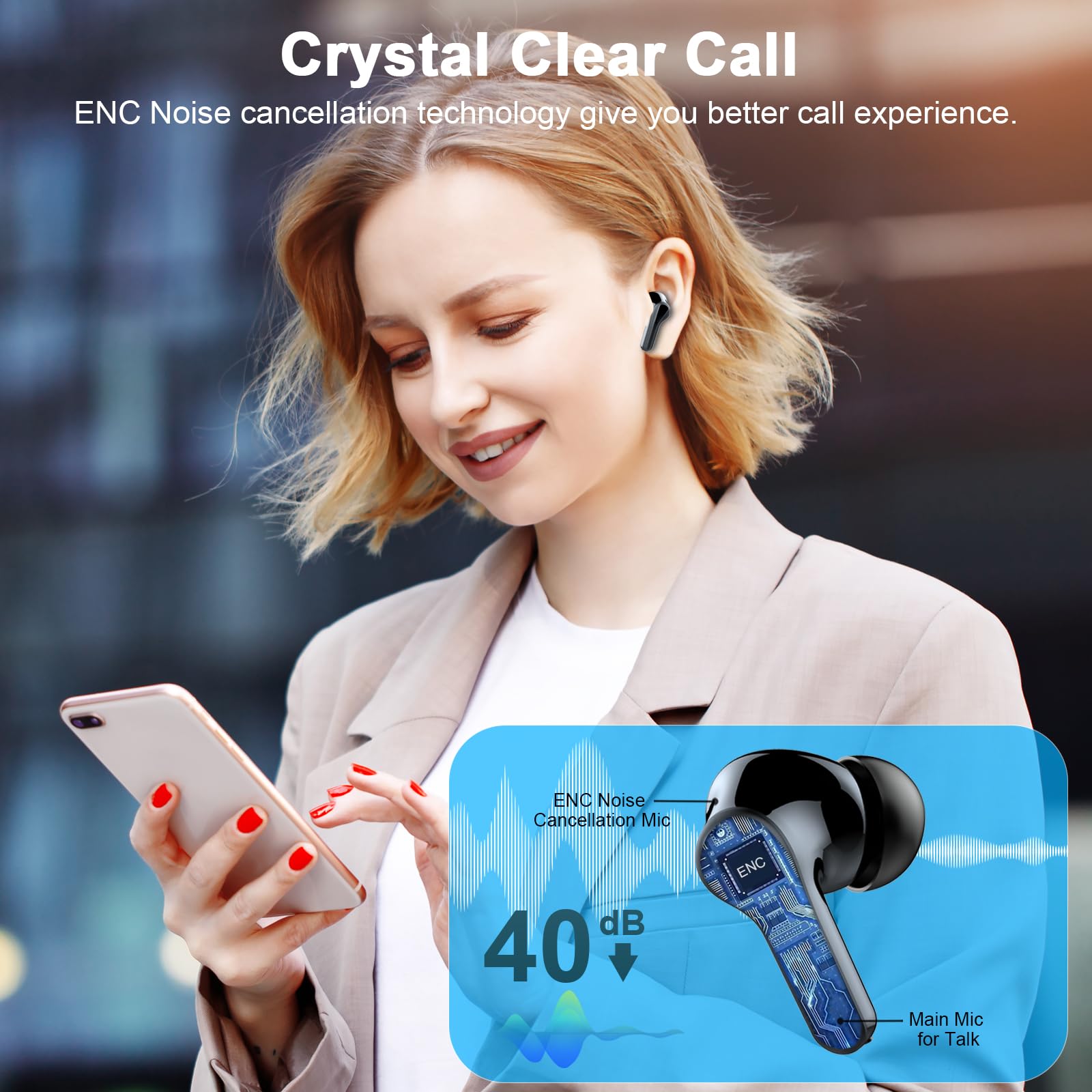 Foto 3 | Auriculares Inalámbricos Donerton Bluetooth 5.4 Ip7 Impermeables - Venta Internacional