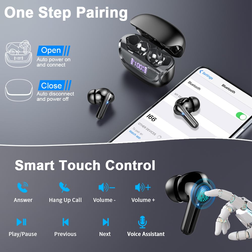 Foto 7 pulgar | Auriculares Inalámbricos Donerton Bluetooth 5.4 Ip7 Impermeables - Venta Internacional