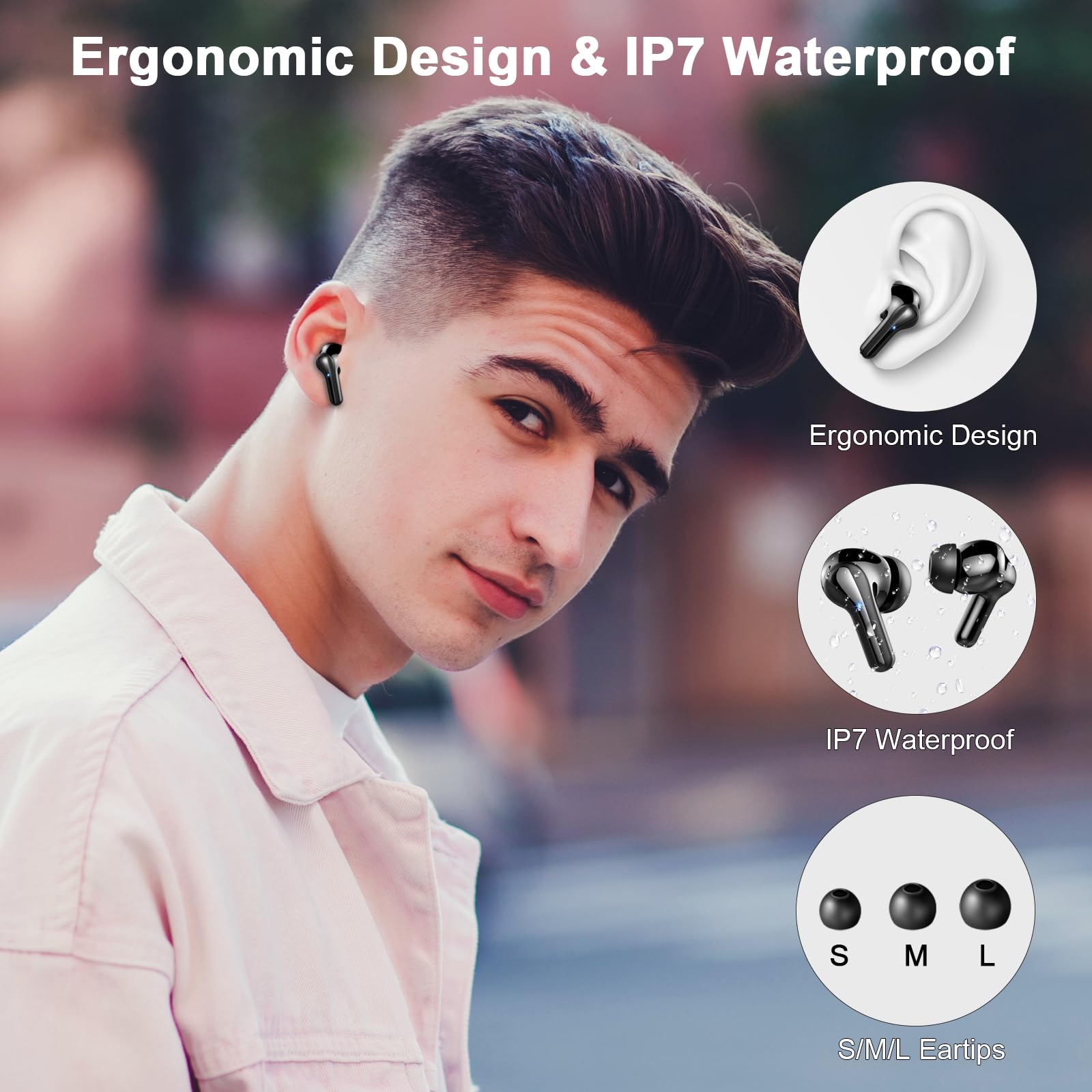 Foto 8 pulgar | Auriculares Inalámbricos Donerton Bluetooth 5.4 Ip7 Impermeables - Venta Internacional