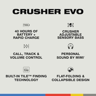 Foto 4 | Auriculares Skullcandy Crusher Evo Para Colocar Sobre Las Orejas Bluetooth, Color Negro - Venta Internacional.