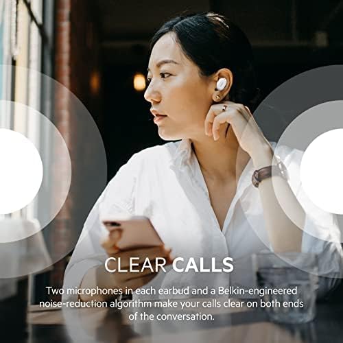 Foto 5 | Auriculares Inalámbricos Belkin Soundform Play Con Batería De 38 H, Color Blanco - Venta Internacional.