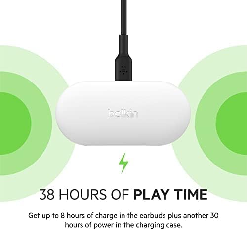 Foto 8 pulgar | Auriculares Inalámbricos Belkin Soundform Play Con Batería De 38 H, Color Blanco - Venta Internacional.