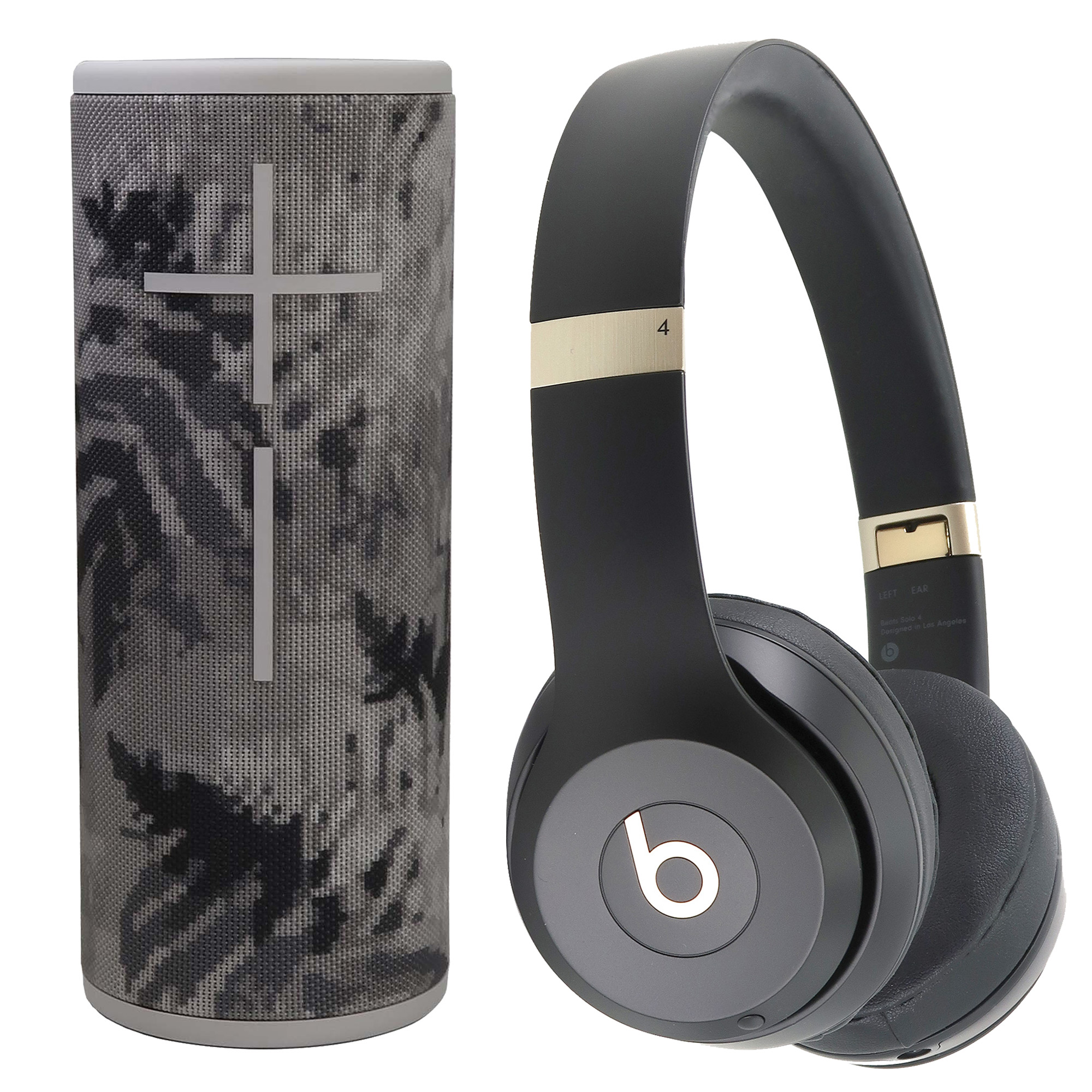 Foto 1 | Auriculares Inalámbricos Beats Solo 4 Negros Y Altavoz Boom 3 - Venta Internacional.
