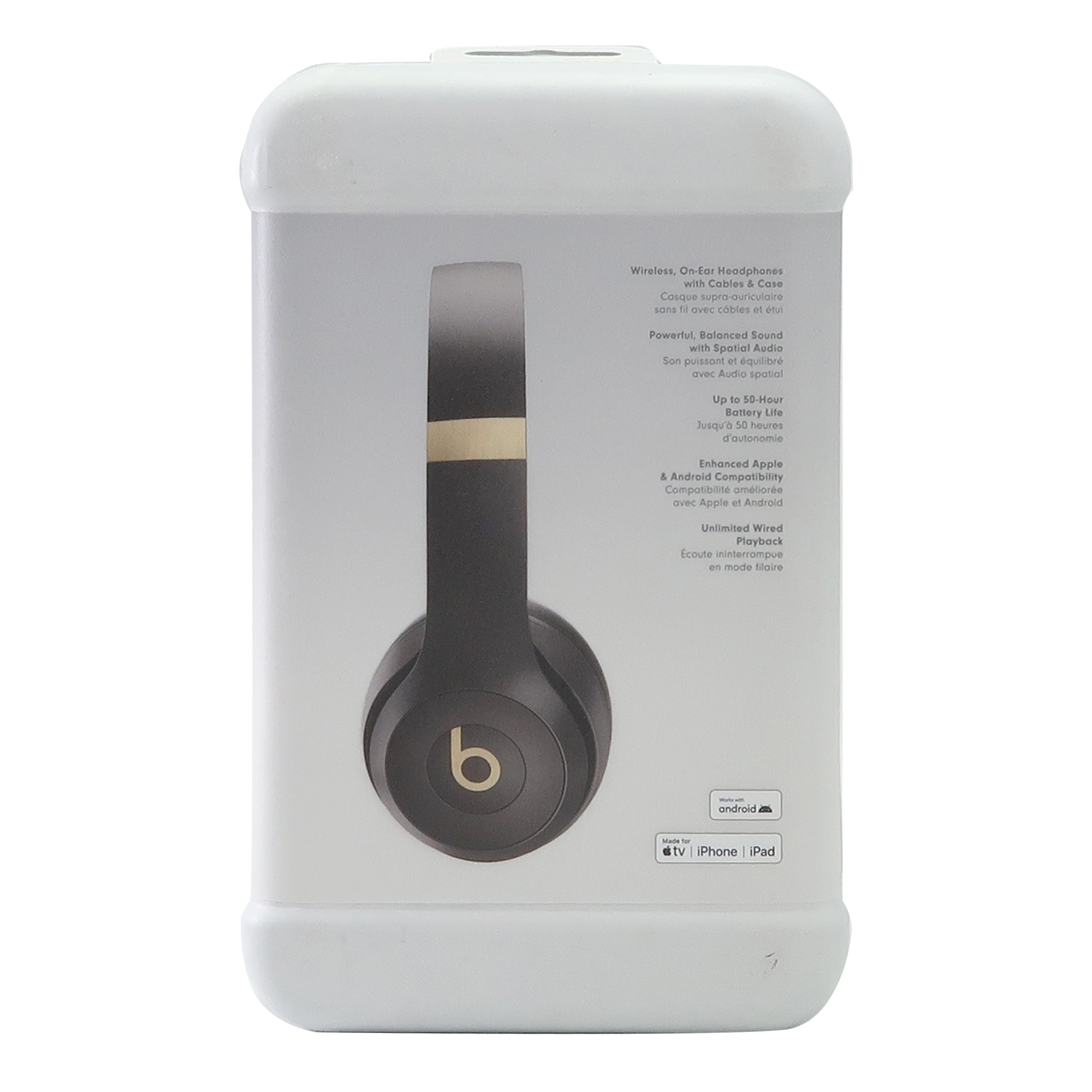 Foto 7 pulgar | Auriculares Supraaurales Inalámbricos Beats Solo 4 Negros Y Dorados - Venta Internacional.