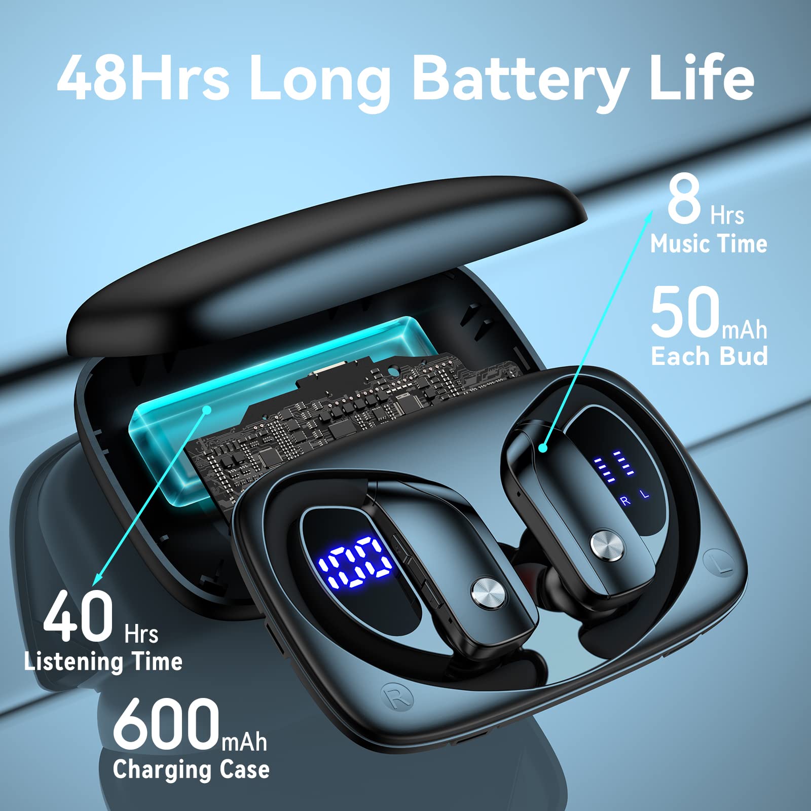 Foto 4 pulgar | Auriculares Inalámbricos Bmani T16 Bluetooth con Pantalla Led - Venta Internacional
