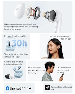 Foto 3 | Auriculares Inalámbricos Xiaomi Redmi Buds 6 Active Bluetooth 5.4 - Venta Internacional.