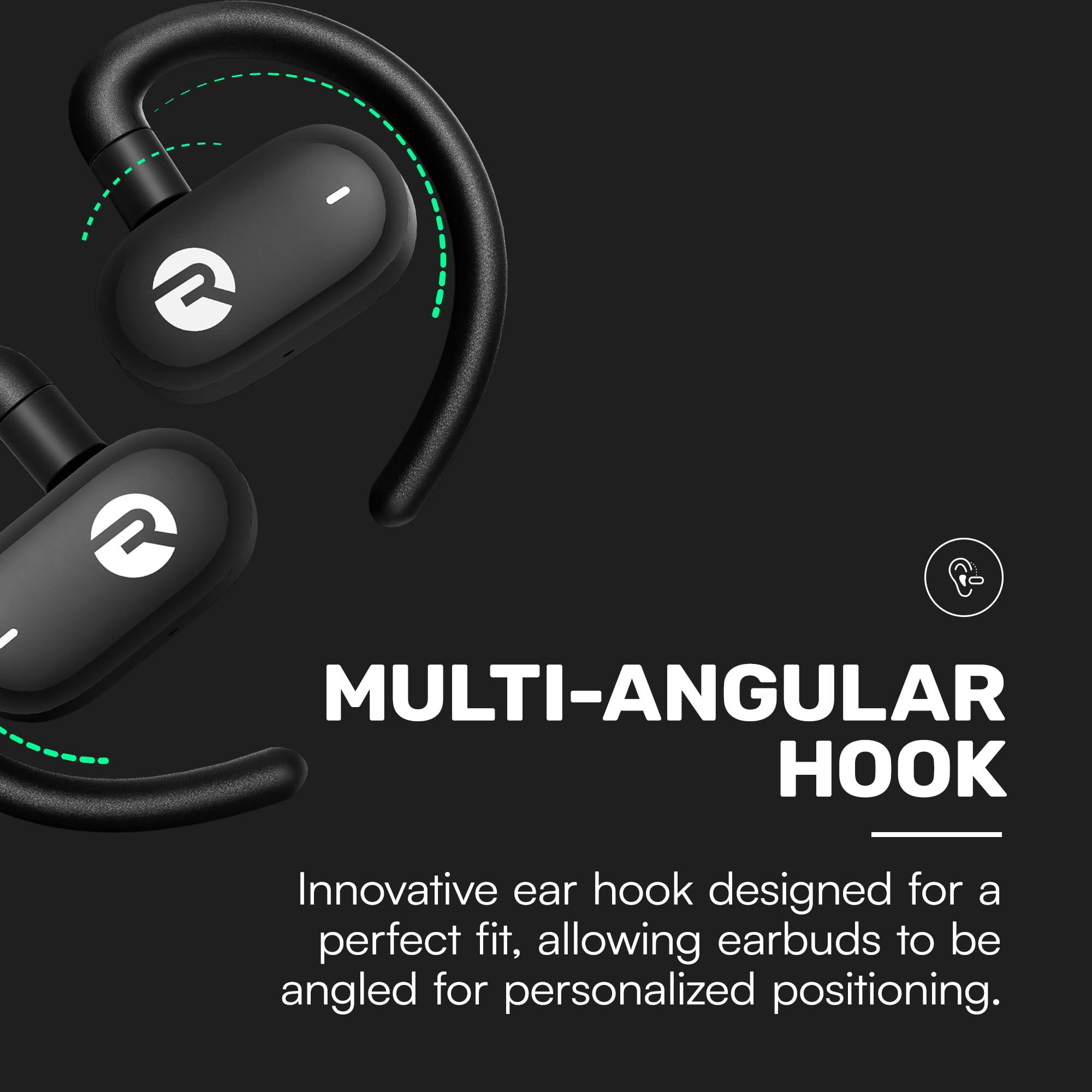 Foto 5 pulgar | Auriculares Bluetooth Raycon Open Púrpura - Venta Internacional.