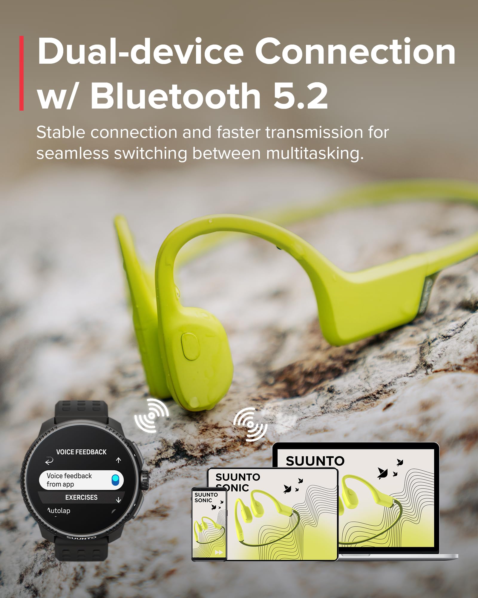 Foto 7 pulgar | Auriculares Deportivos Suunto Sonic Open-ear De Conducción Ósea Bluetooth - Venta Internacional.