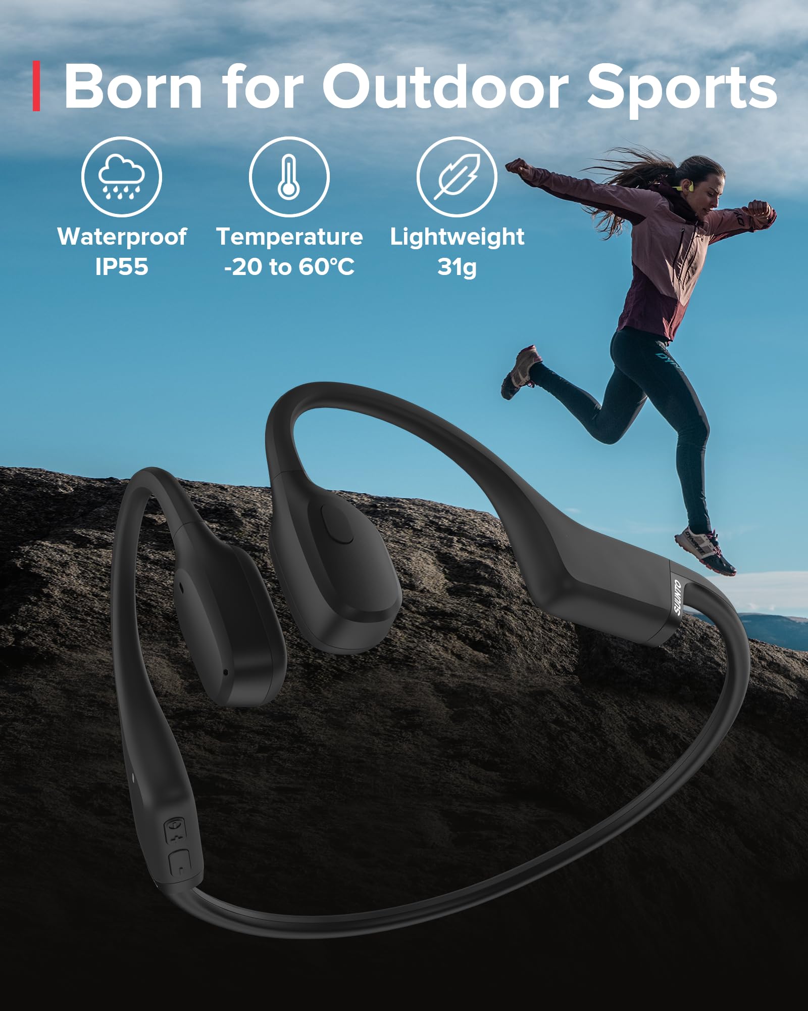 Foto 6 pulgar | Auriculares Deportivos Suunto Sonic Open-ear De Conducción Ósea Bluetooth - Venta Internacional.