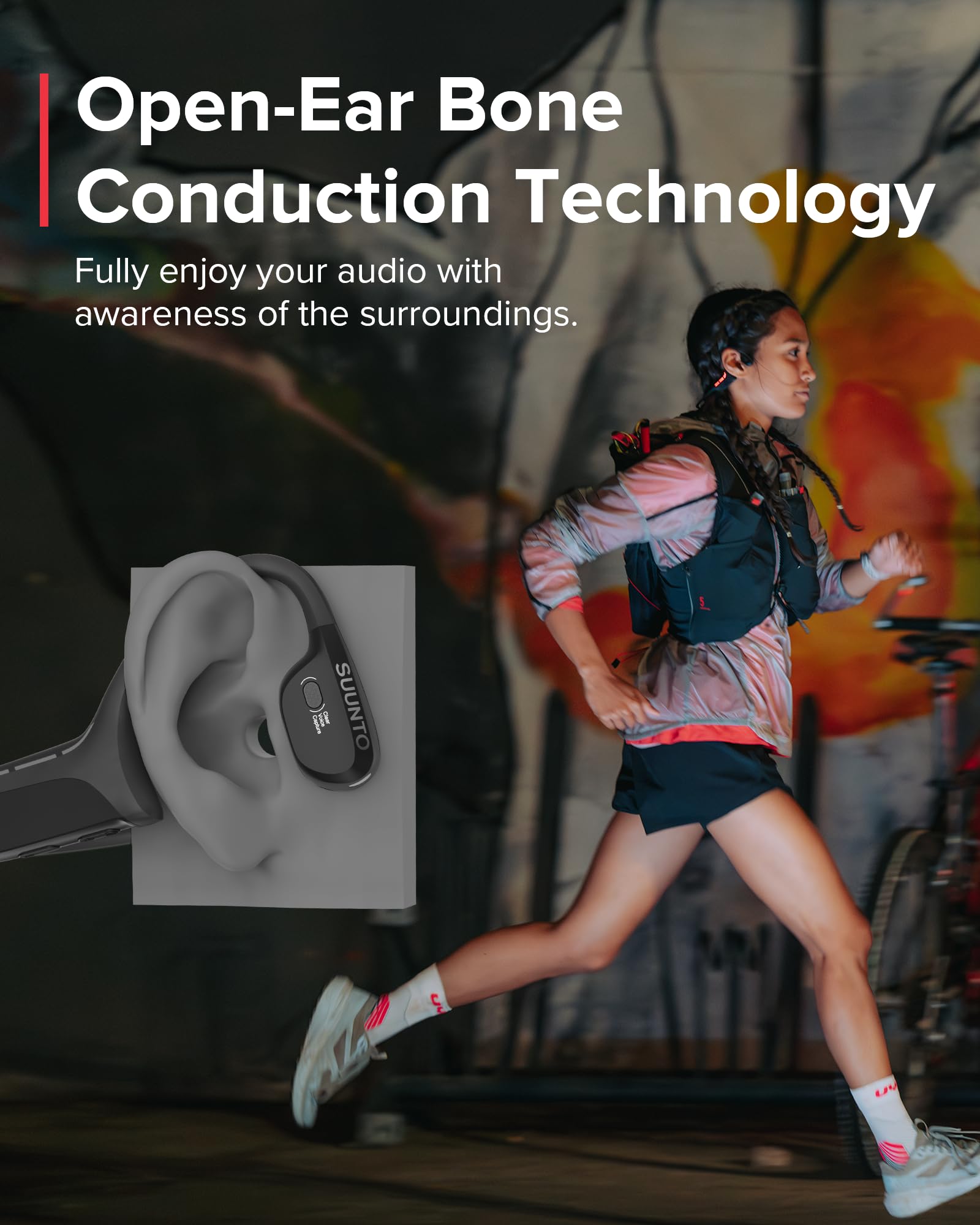 Foto 3 pulgar | Auriculares De Conducción Ósea Suunto Wing Bluetooth Sport Ip67 - Venta Internacional.