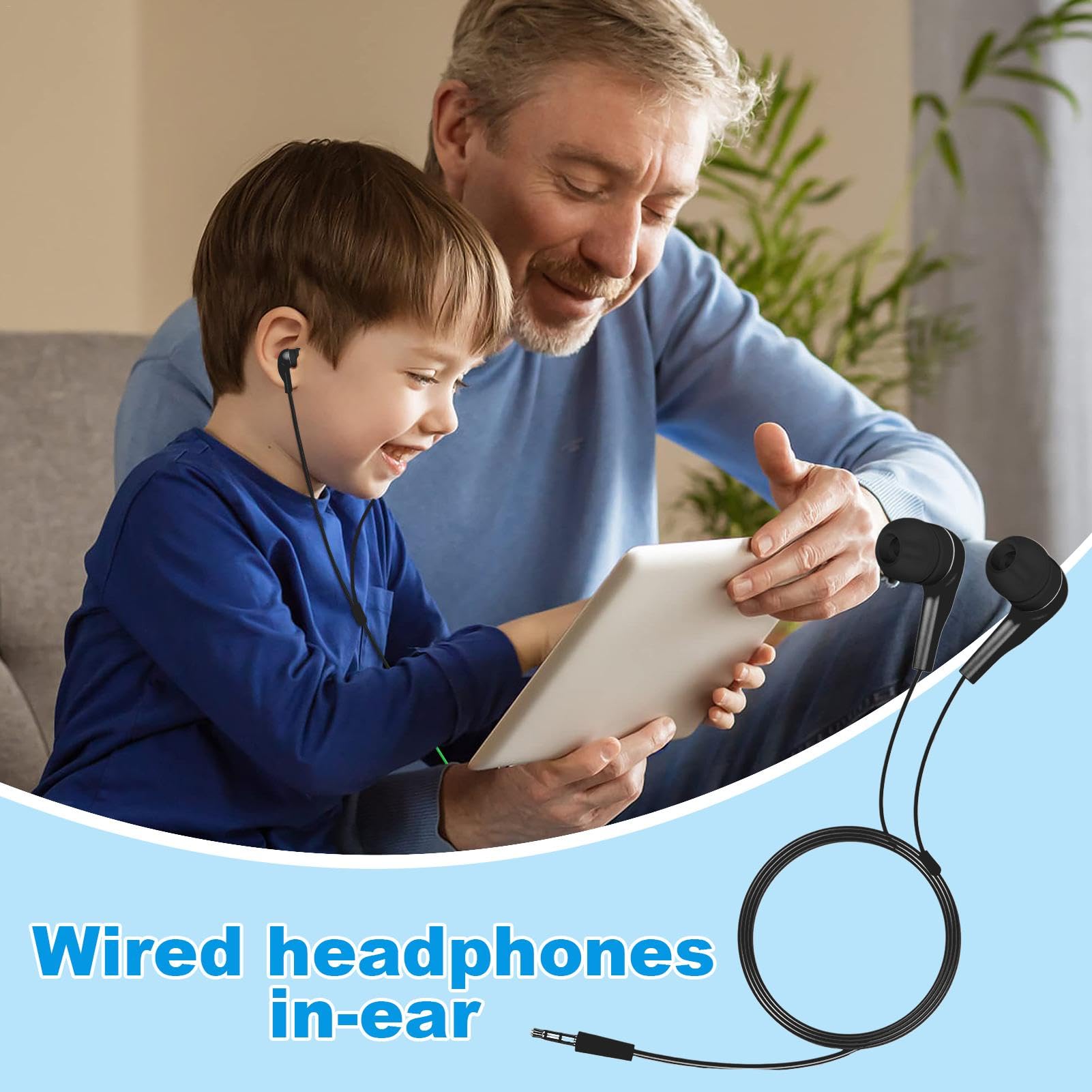 Foto 3 pulgar | Auriculares Intraurales Con Cable Para Niños Con Micrófono Y Conector De 3,5 Mm - Venta Internacional.