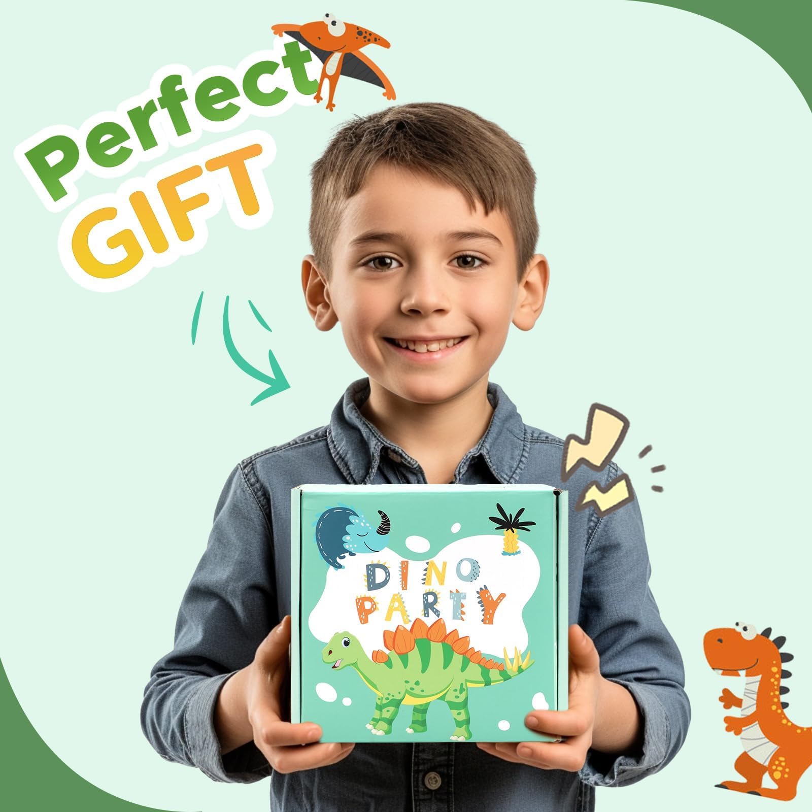 Foto 8 pulgar | Auriculares Tcjj Dinosaur Para Niños Con Micrófono Y Conector De 3,5 Mm, Color Verde - Venta Internacional.