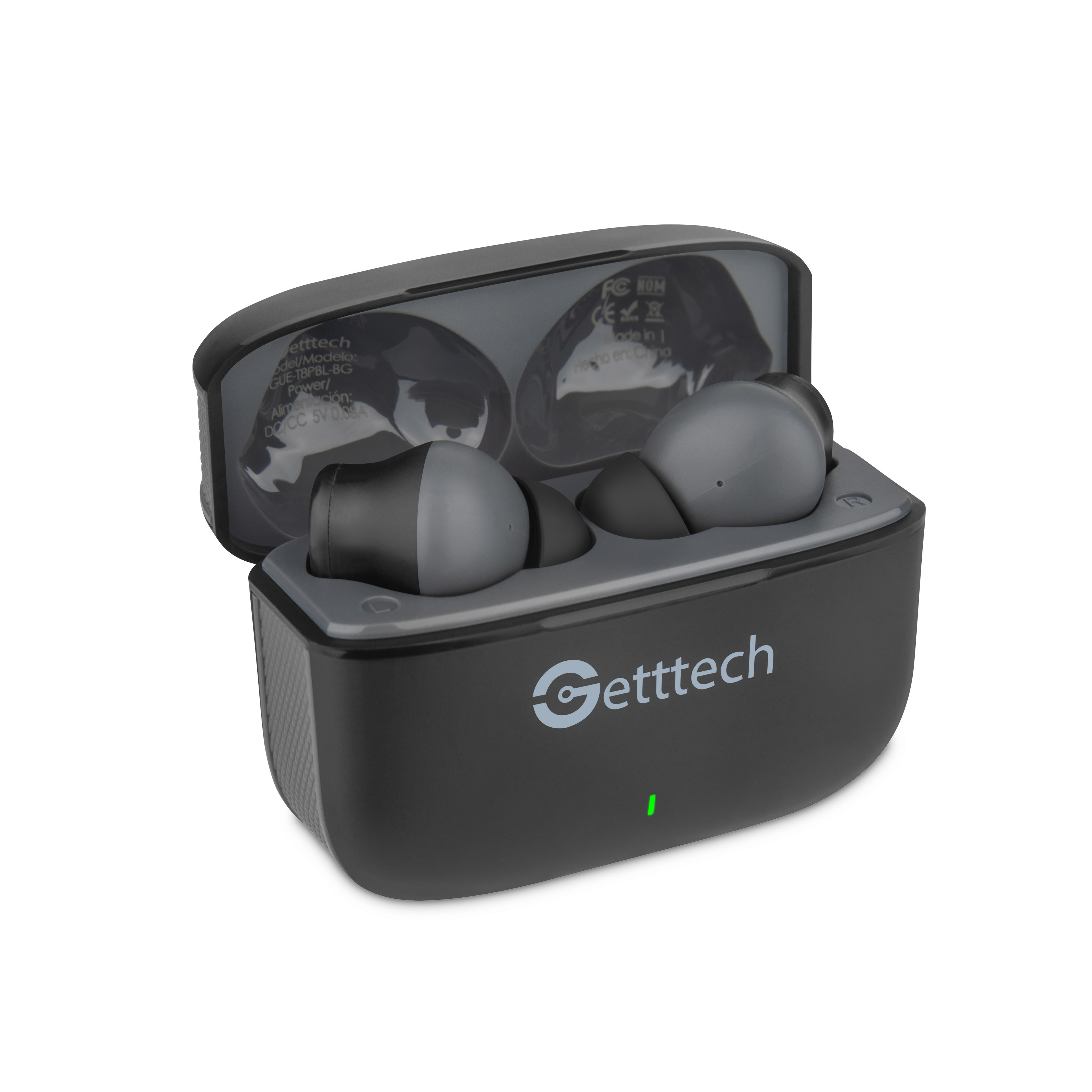 Foto 3 pulgar | Audifonos In-ear Getttech Bluetooth Usb-c Microfono Dual Cancelación de Ruido Sonido Hi-fi Control Táctil Negro