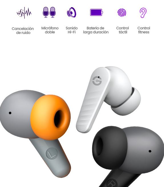 Foto 7 pulgar | Audifonos In-ear Getttech Bluetooth Usb-c Microfono Dual Cancelación de Ruido Sonido Hi-fi Control Táctil Negro