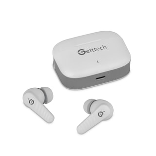 Foto 3 | Audifonos In-ear Getttech Bluetooth Usb-c Microfono Dual Cancelación Ruido Sonido Hi-fi Control Táctil Blanco