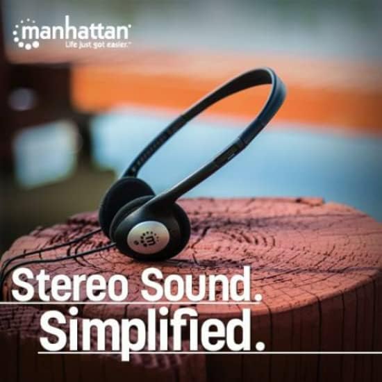 Foto 6 pulgar | Auriculares Estéreo Supraaurales Manhattan Con Cable De 1,8 M Y 3,5 Mm - Venta Internacional.