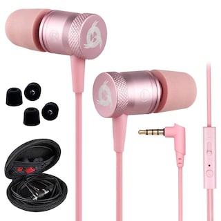 Foto 1 | Auriculares Klim con Micrófono y Audio con Cable Oro Rosa - Venta Internacional
