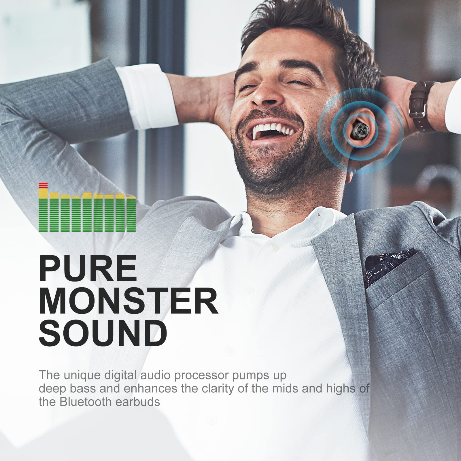 Foto 4 pulgar | Auriculares Inalámbricos Monster Achieve 100 Airlinks Bluetooth 5.0 - Venta Internacional.