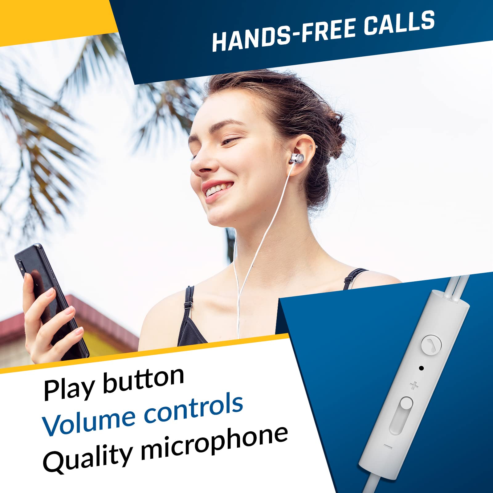 Foto 4 | Auriculares Klim Fusion Con Micrófono Con Cable, Espuma Viscoelástica, Blancos - Venta Internacional.