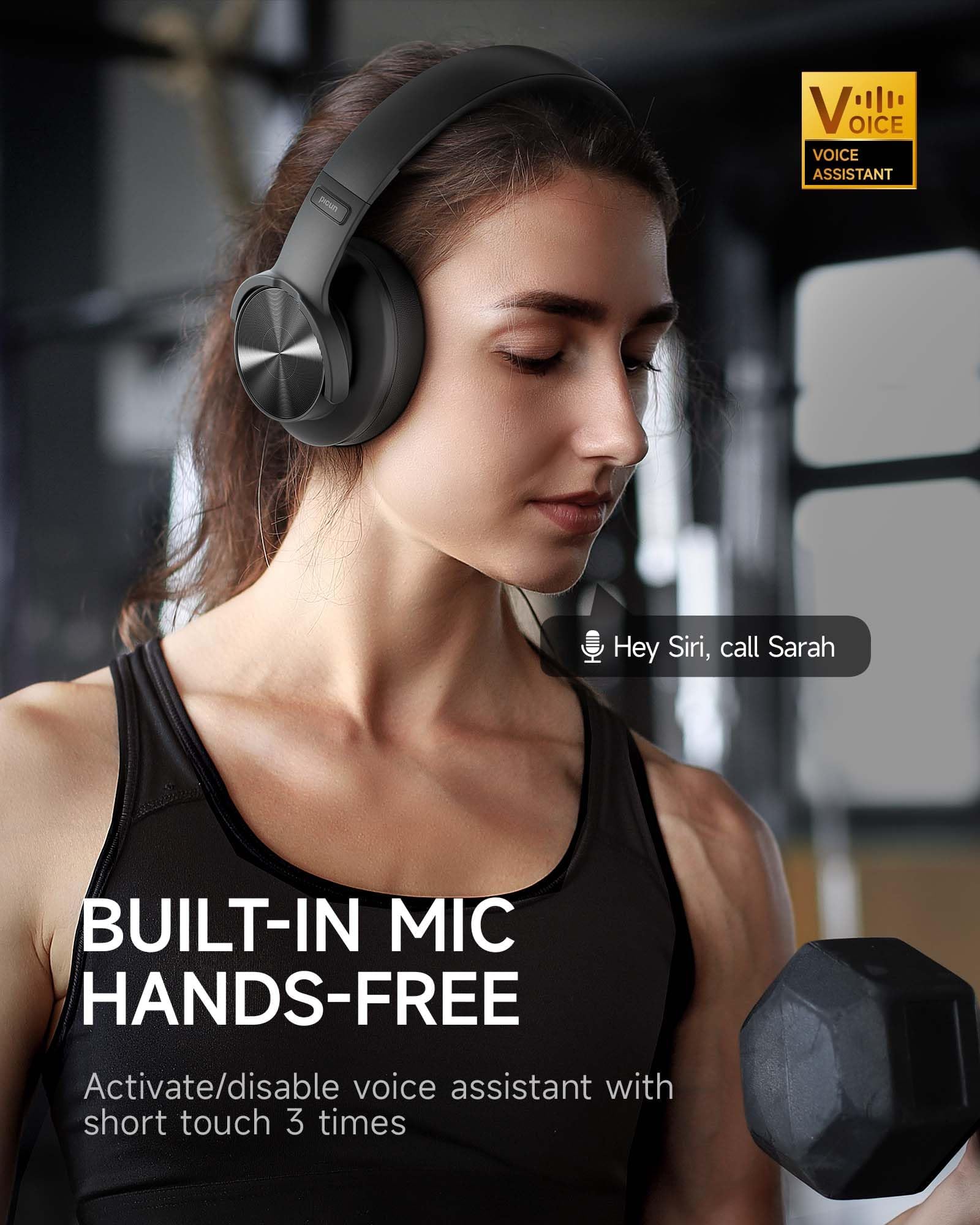 Foto 5 pulgar | Auriculares Bluetooth Picun B8 120h Playtime Inalámbricos Negros - Venta Internacional