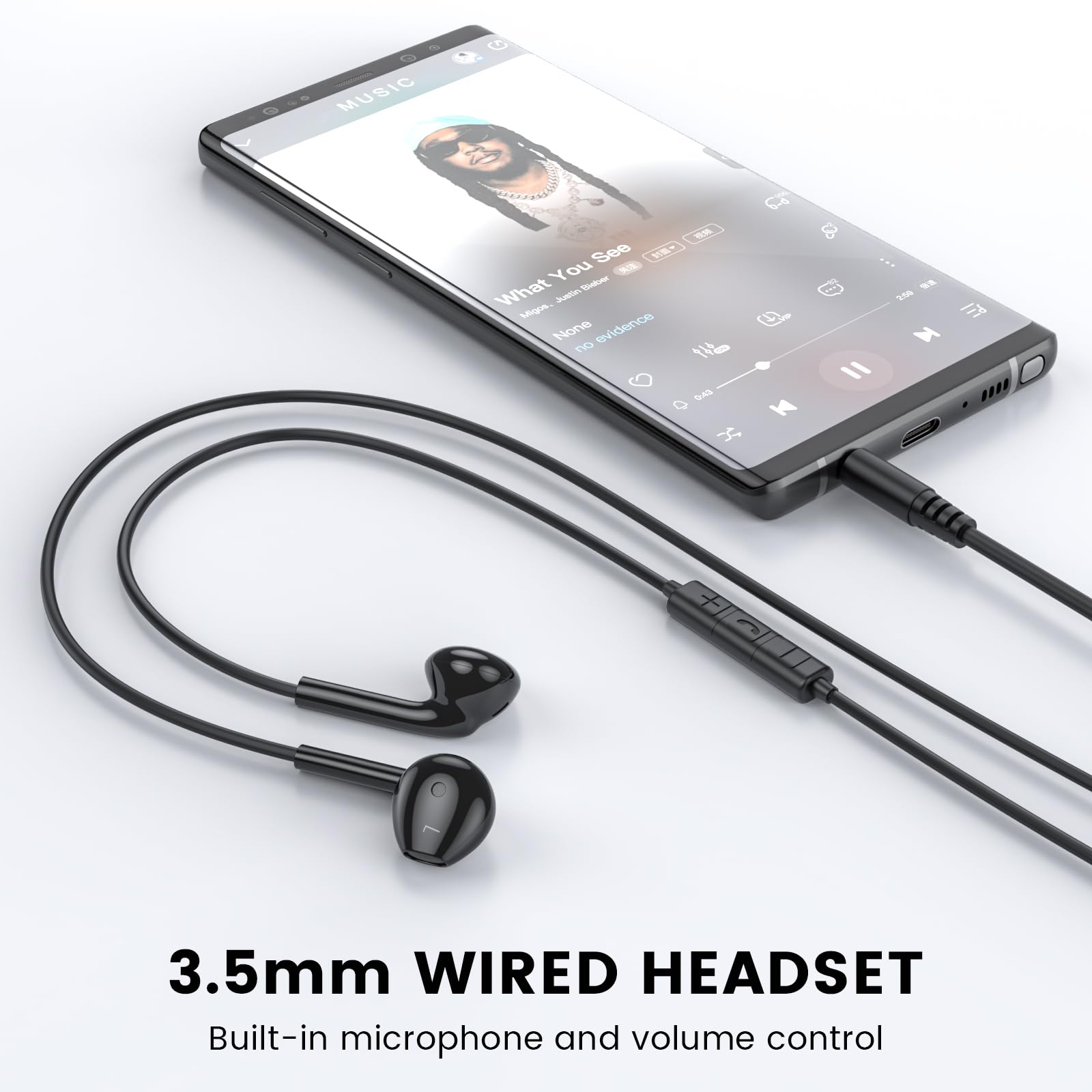 Foto 2 | Auriculares Intraurales Moswag Con Micrófono Y Control De Volumen - Venta Internacional.