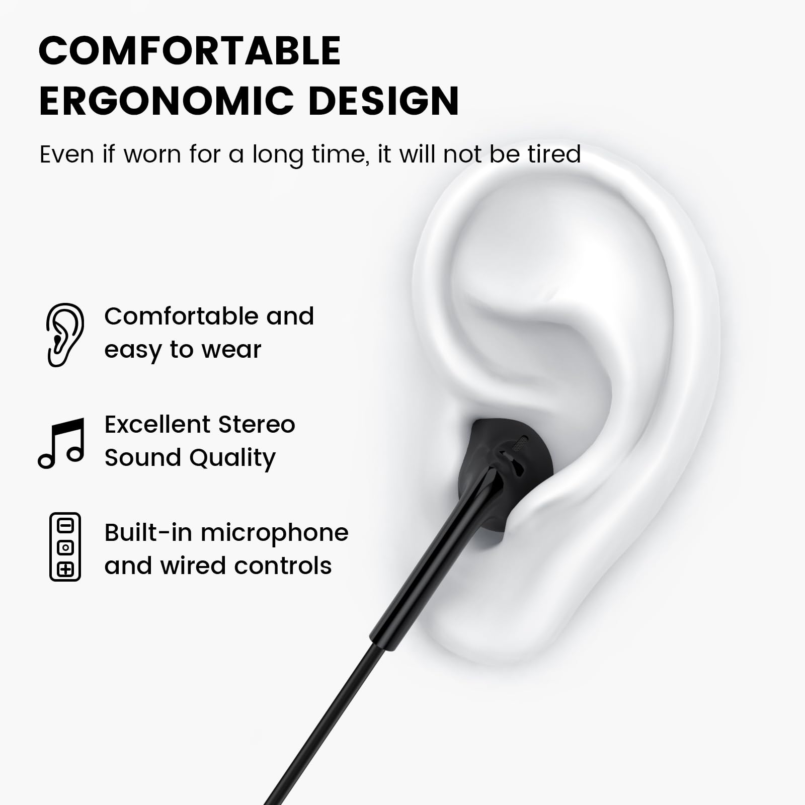 Foto 5 pulgar | Auriculares Intraurales Moswag Con Micrófono Y Control De Volumen - Venta Internacional.