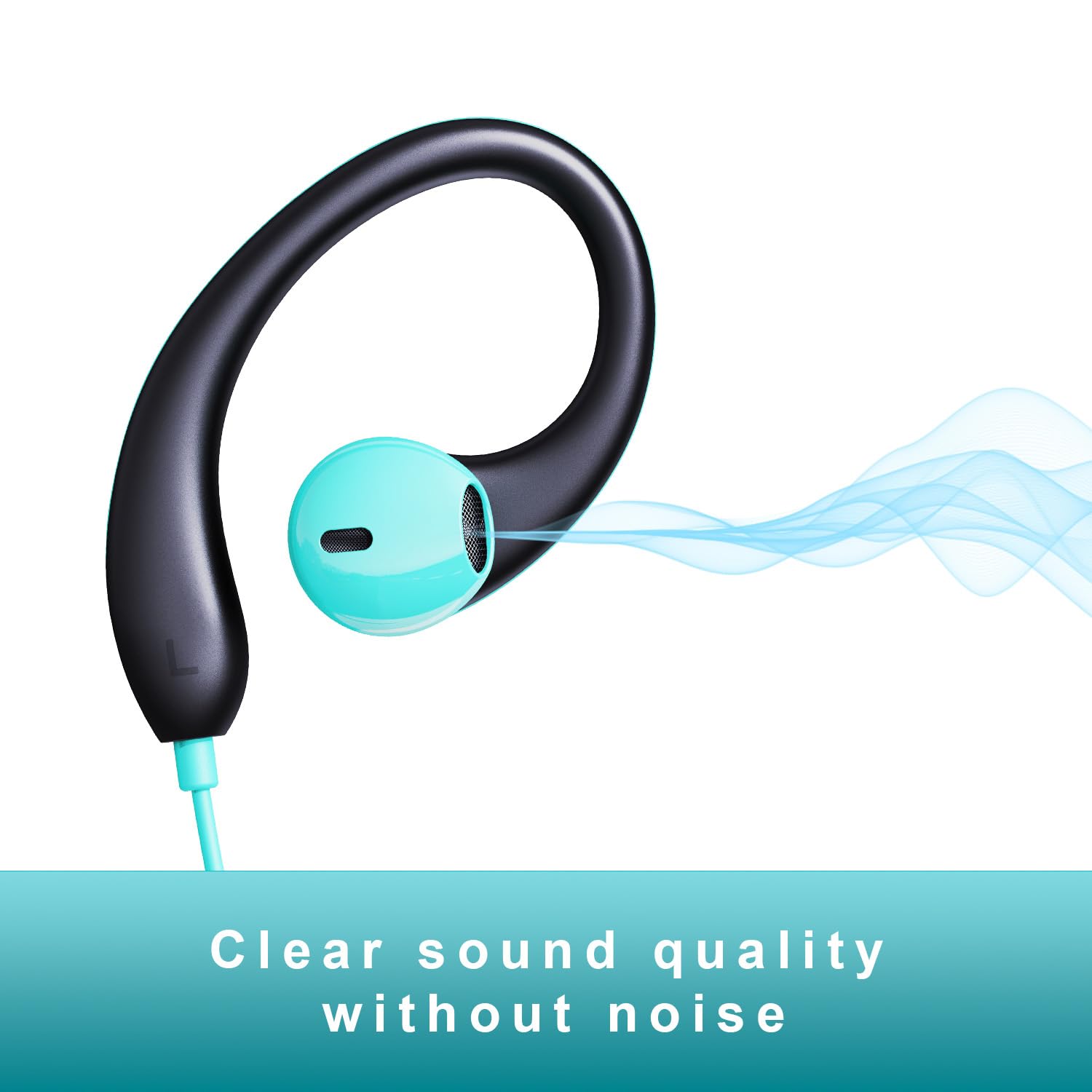 Foto 5 | Auriculares Intraurales Deportivos Mucro Con Cable Y Gancho Para Colocar Sobre La Oreja - Venta Internacional.
