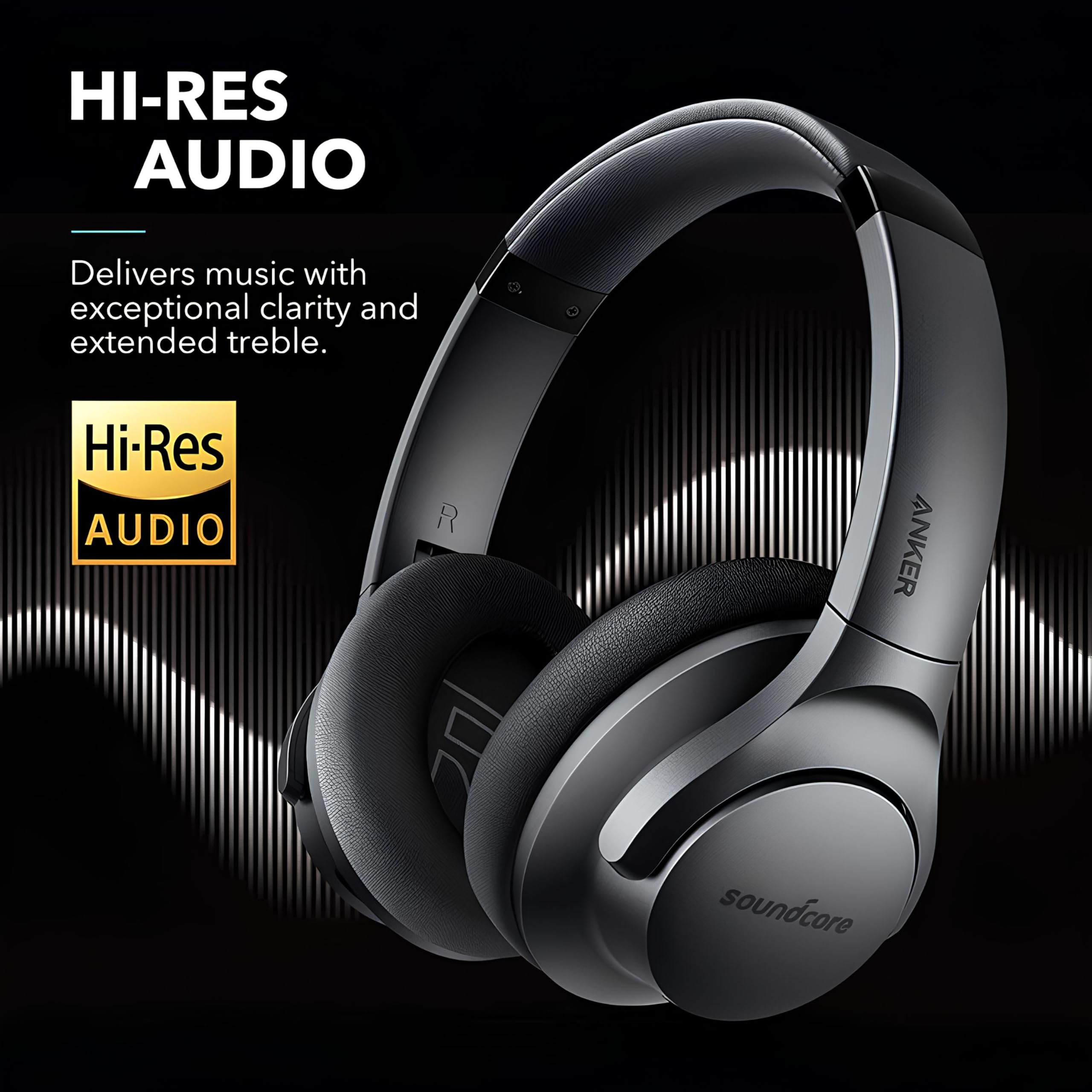 Foto 5 pulgar | Audífonos Inalámbricos Soundcore Anker Life Q20 Negros con Bluetooth-Venta Internacional