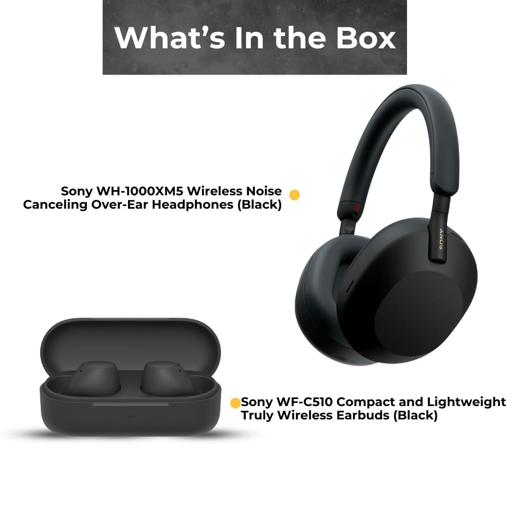 Foto 7 pulgar | Auriculares Sony Wh-1000xm5 Inalámbricos Con Cancelación De Ruido Negros - Venta Internacional.