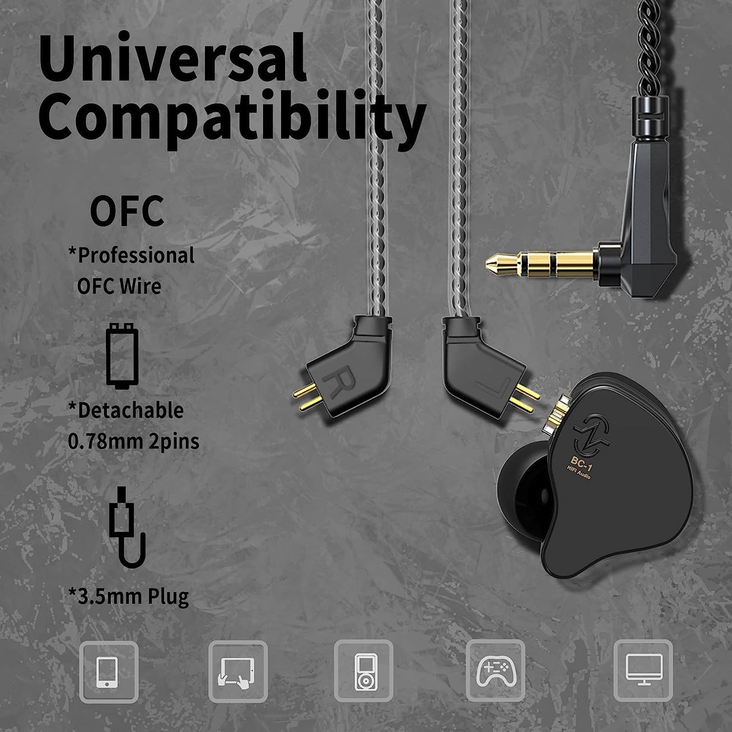 Foto 8 pulgar | Auriculares Con Cable H Hifihear Ccz Melody 1ba+1dd Hifi Stereo Green - Venta Internacional.