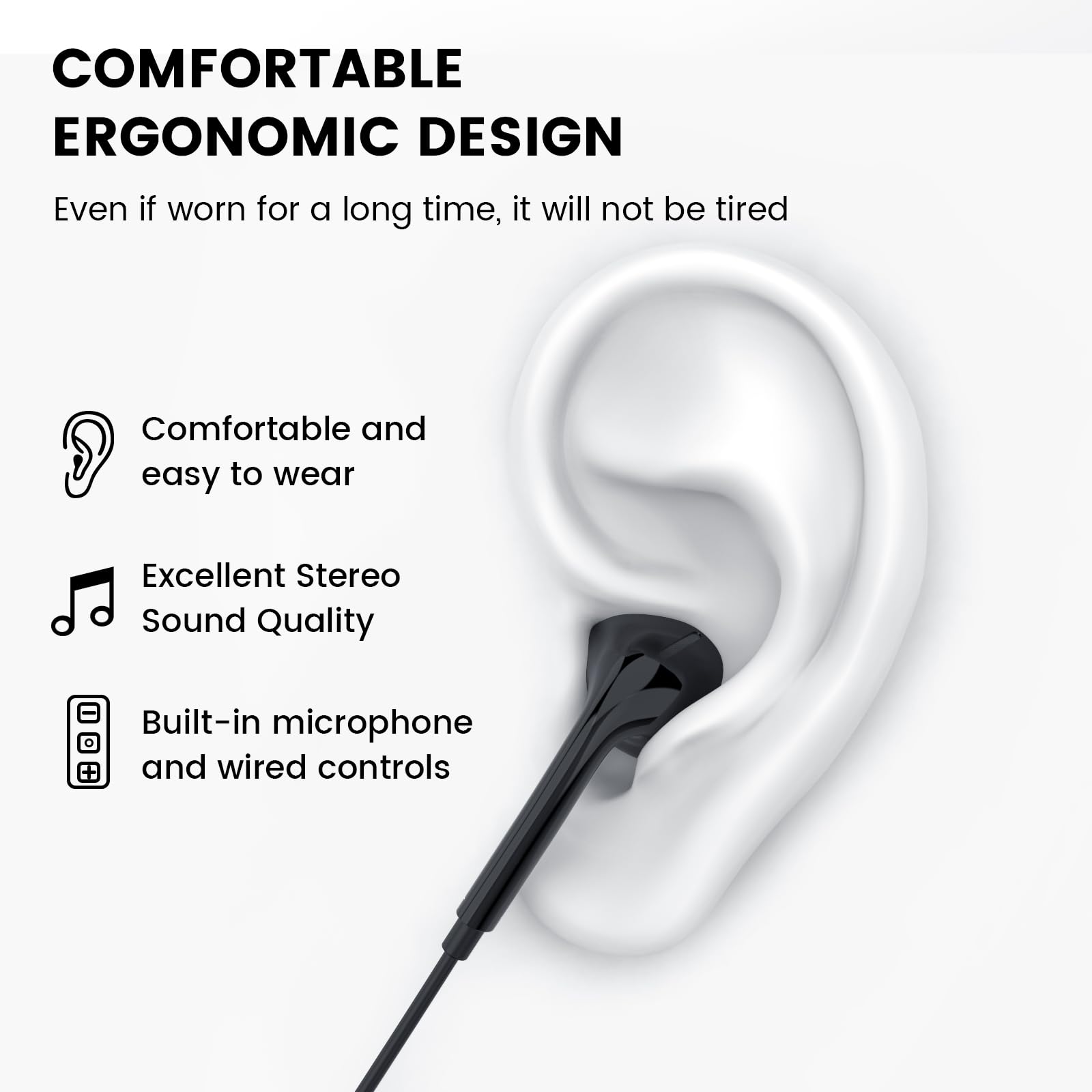 Foto 5 pulgar | Auriculares Intraurales Moswag Con Micrófono Y Control De Volumen - Venta Internacional.