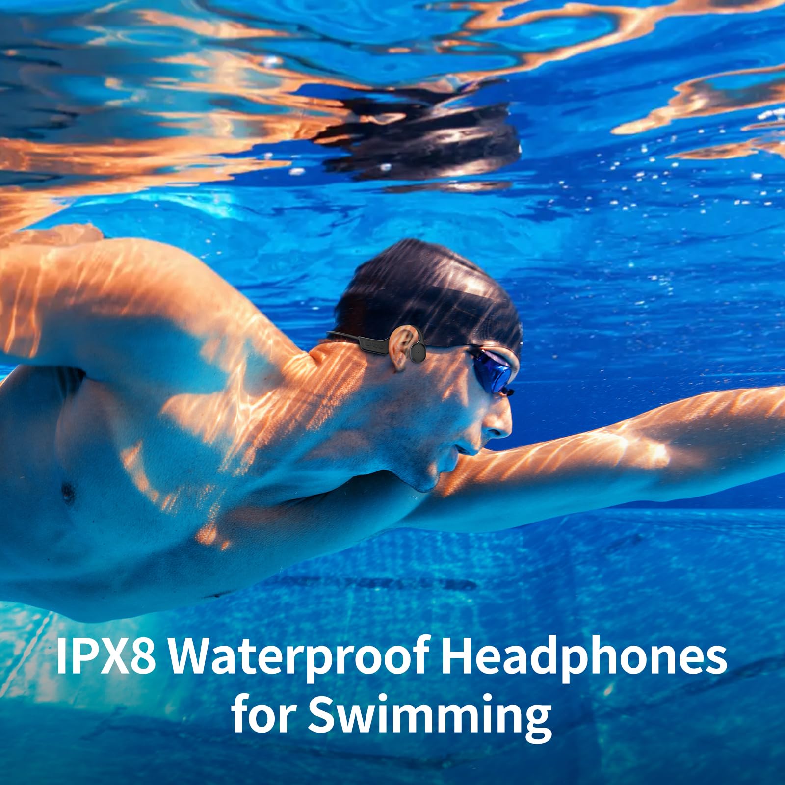 Foto 3 pulgar | Auriculares De Conducción Ósea Para Natación Ip68 Impermeables Bluetooth 5.3 - Venta Internacional.