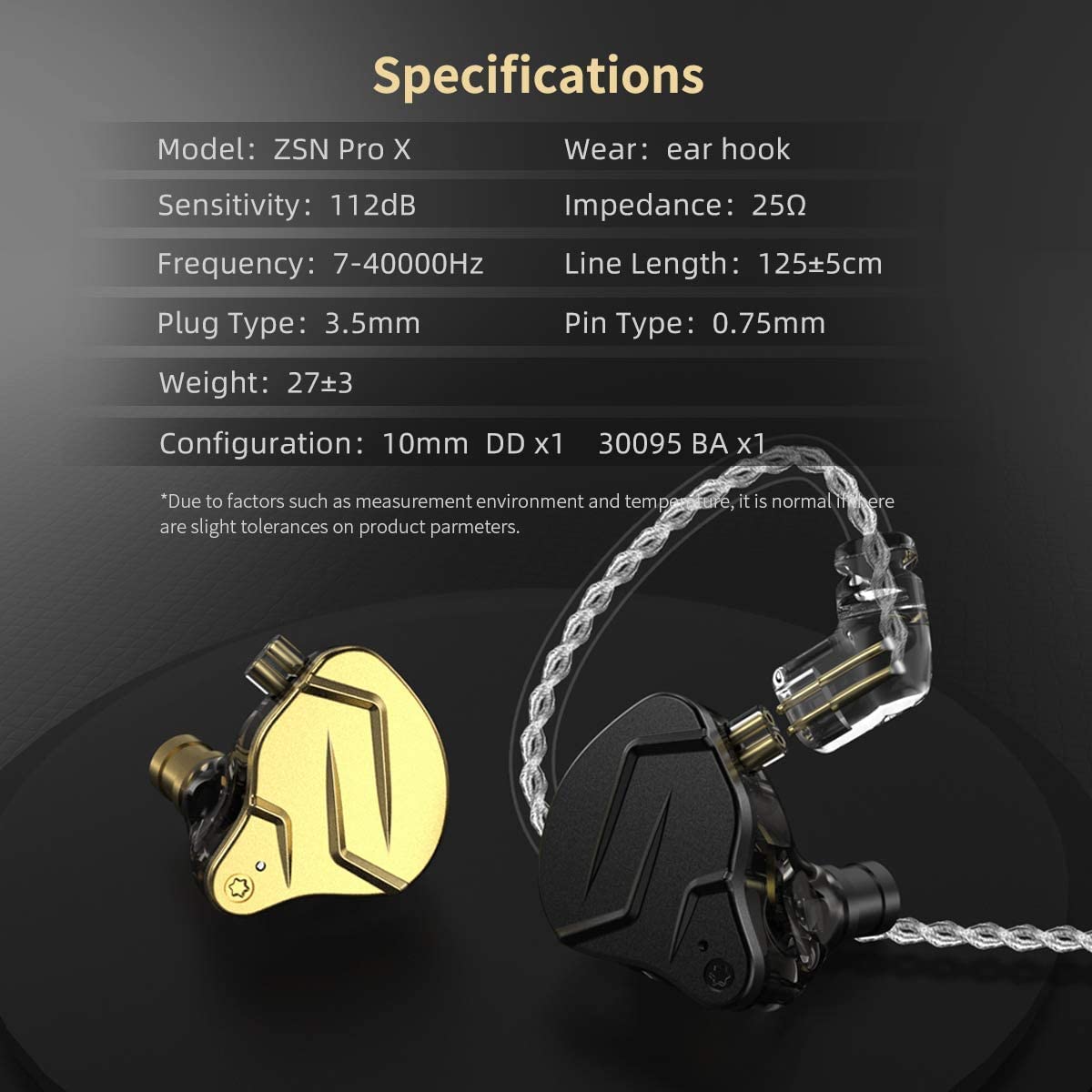 Foto 7 | Auriculares Kz Zsn Pro X 1ba+1dd Hybrid Con Micrófono, Color Azul - Venta Internacional.