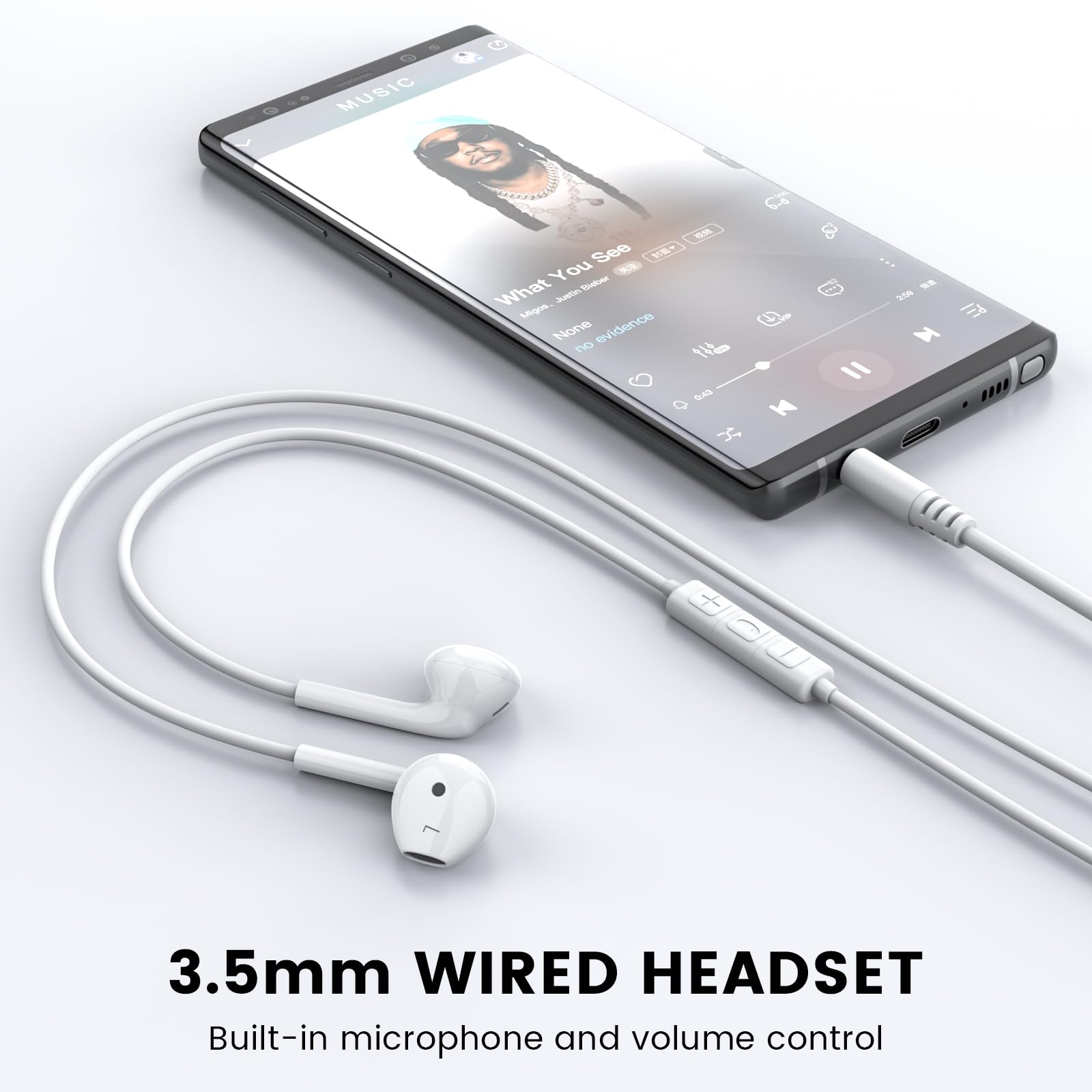 Foto 3 pulgar | Auriculares Con Cable Moswag Con Micrófono, Conector De 3,5 Mm Para Teléfonos Inteligentes - Venta Internacional.