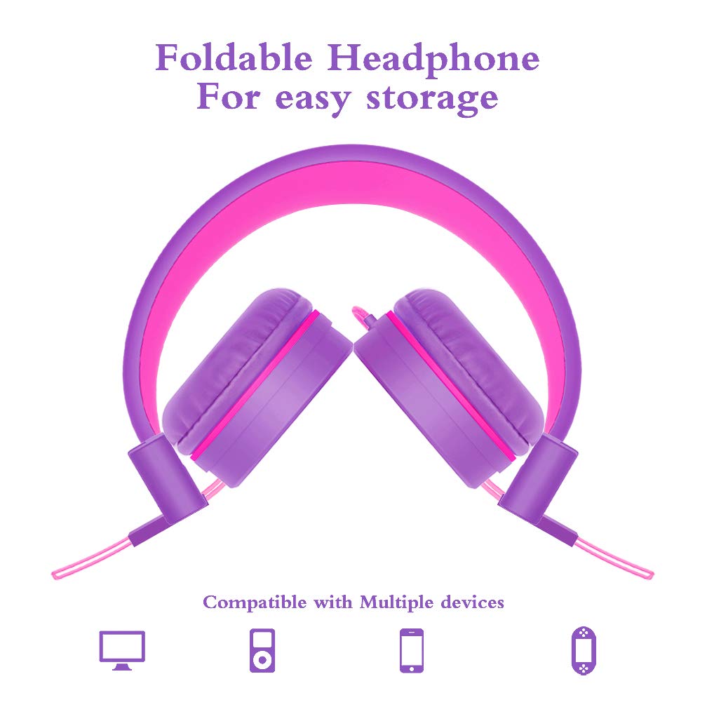 Foto 5 pulgar | Auriculares Estéreo Supraaurales Plegables Elecder I37 Para Niños - Venta Internacional.