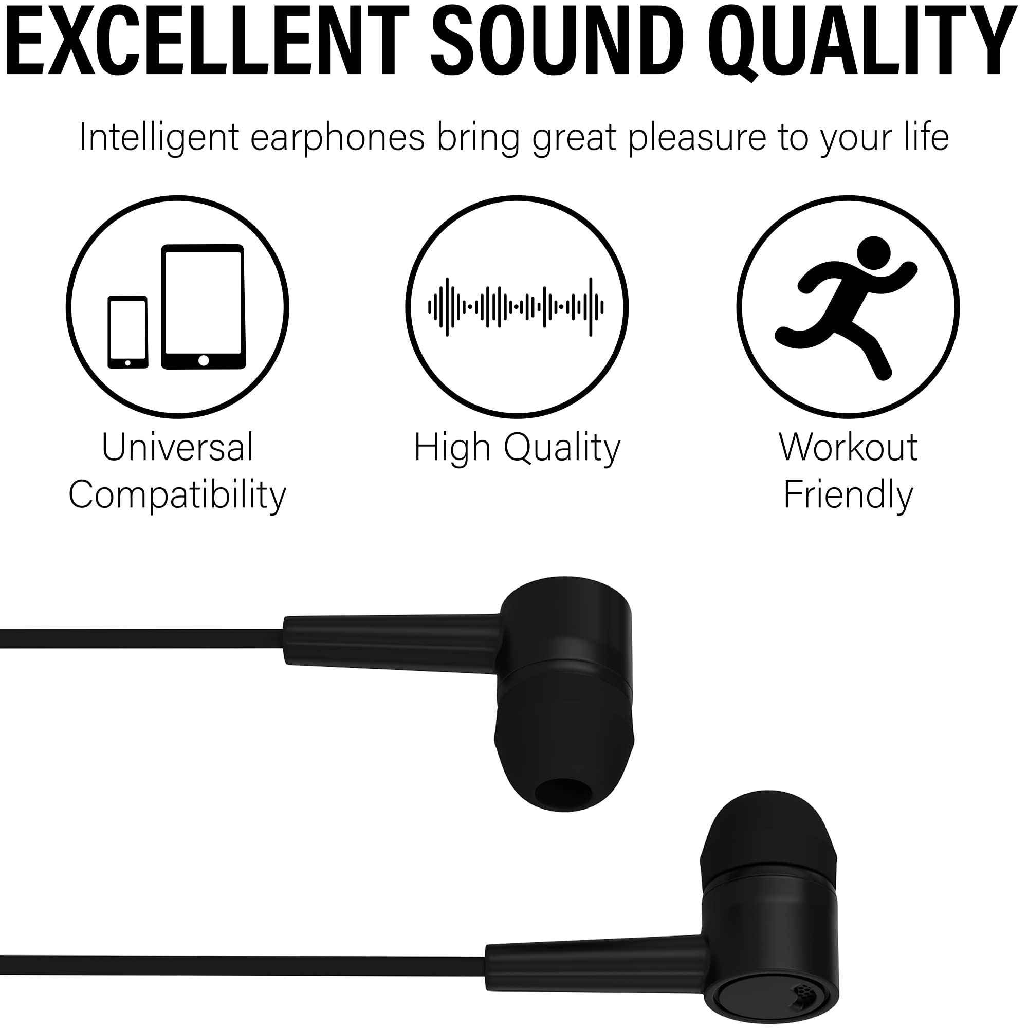 Foto 8 pulgar | Auriculares Maeline Bulk Con Micrófono, Paquete De 20, Color Negro - Venta Internacional.
