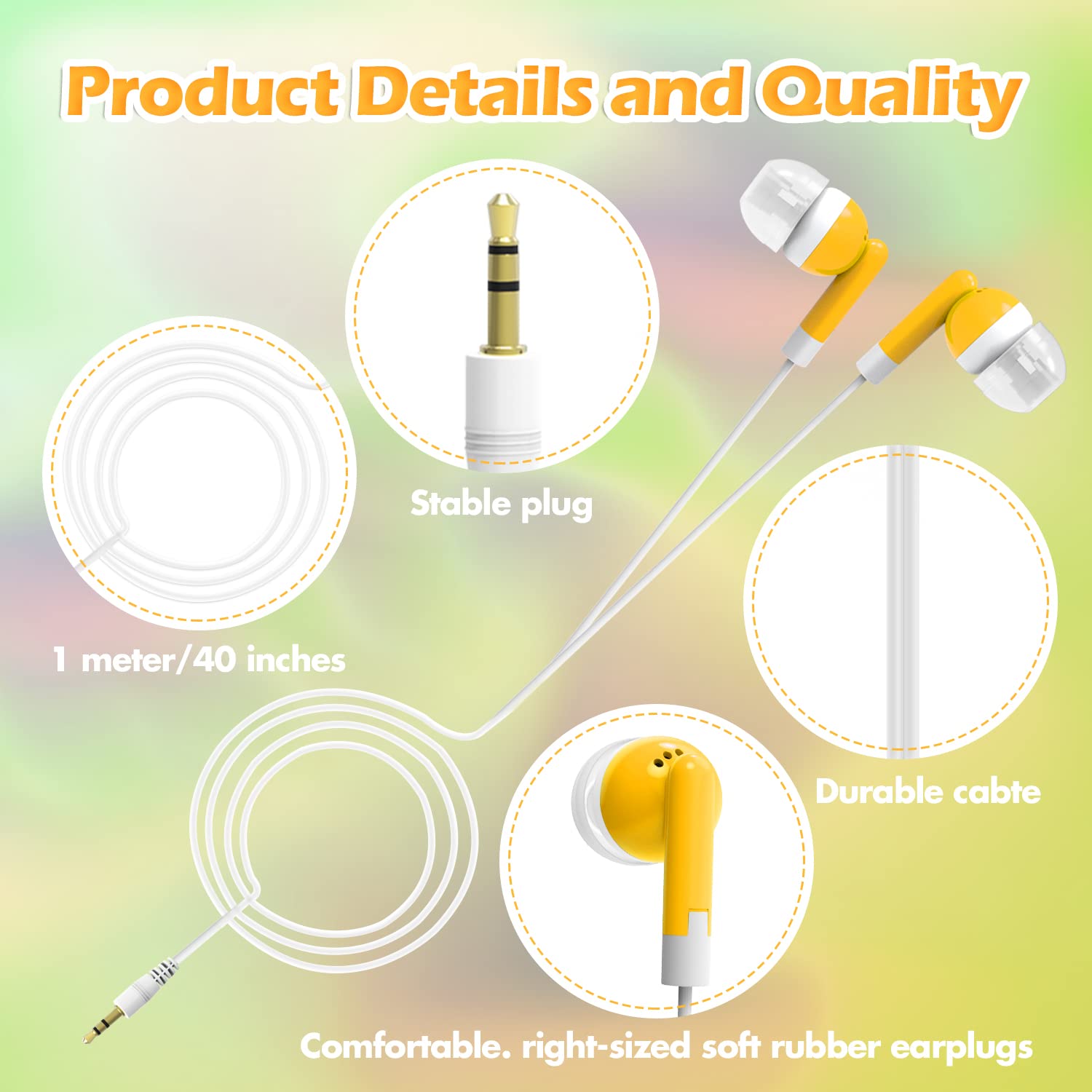 Foto 3 pulgar | Paquete De 100 Auriculares Cn-outlet Para Iphone/android - Venta Internacional.