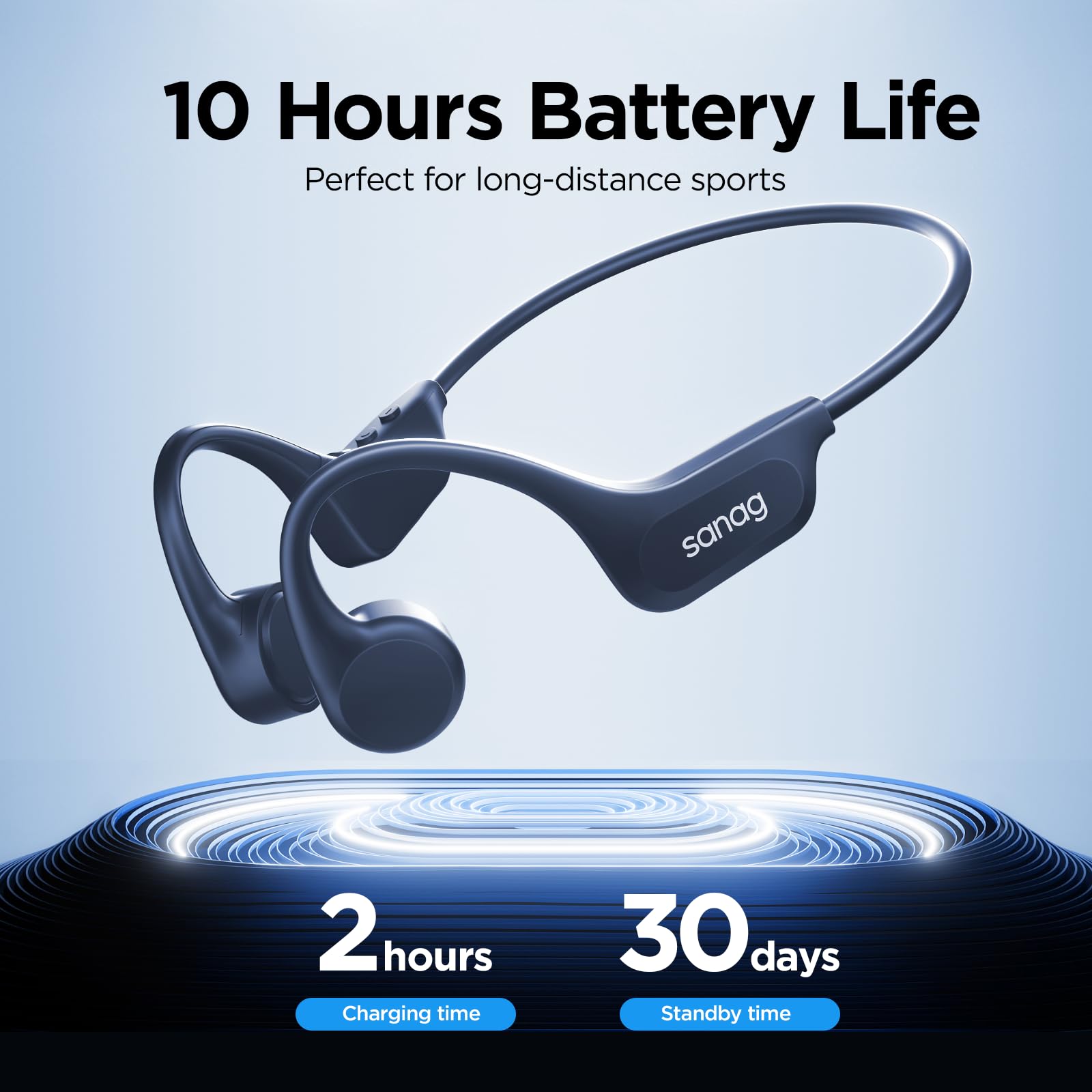 Foto 5 pulgar | Auriculares De Conducción Ósea Sanag B60s Ipx8 Impermeables De 64 Gb - Venta Internacional.
