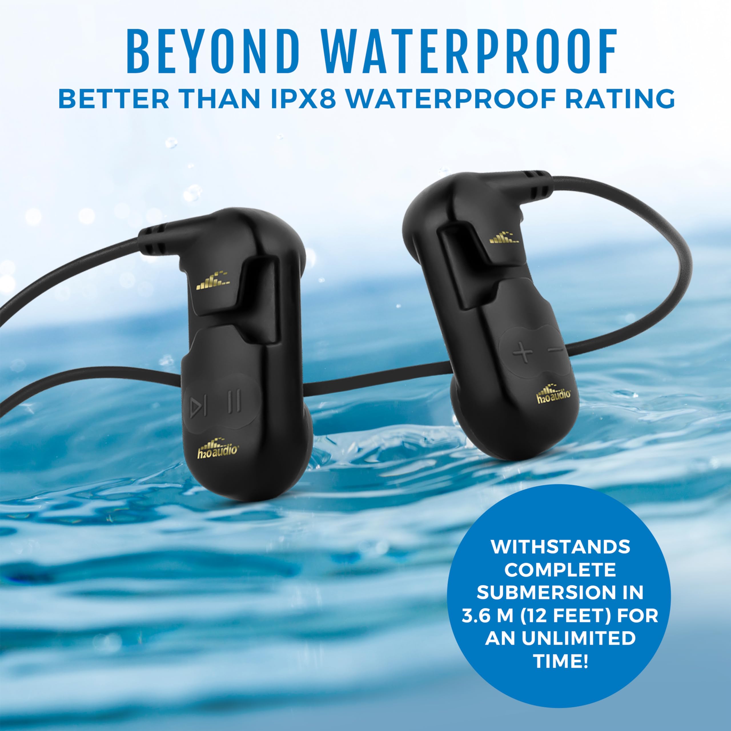 Foto 3 pulgar | Auriculares Impermeables De Conducción Ósea H2o Audio Sonar Pro - Venta Internacional.